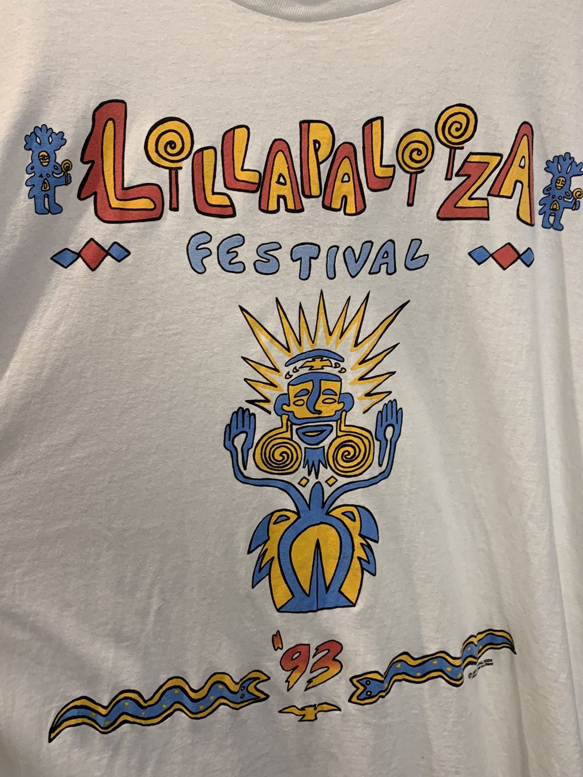 Band Tees × Giant × Vintage *RARE* Vintage 1993 Lollapalooza Single Stitch Giant T-Shirt Size US XL / EU 56 / 4 - 5 Thumbnail