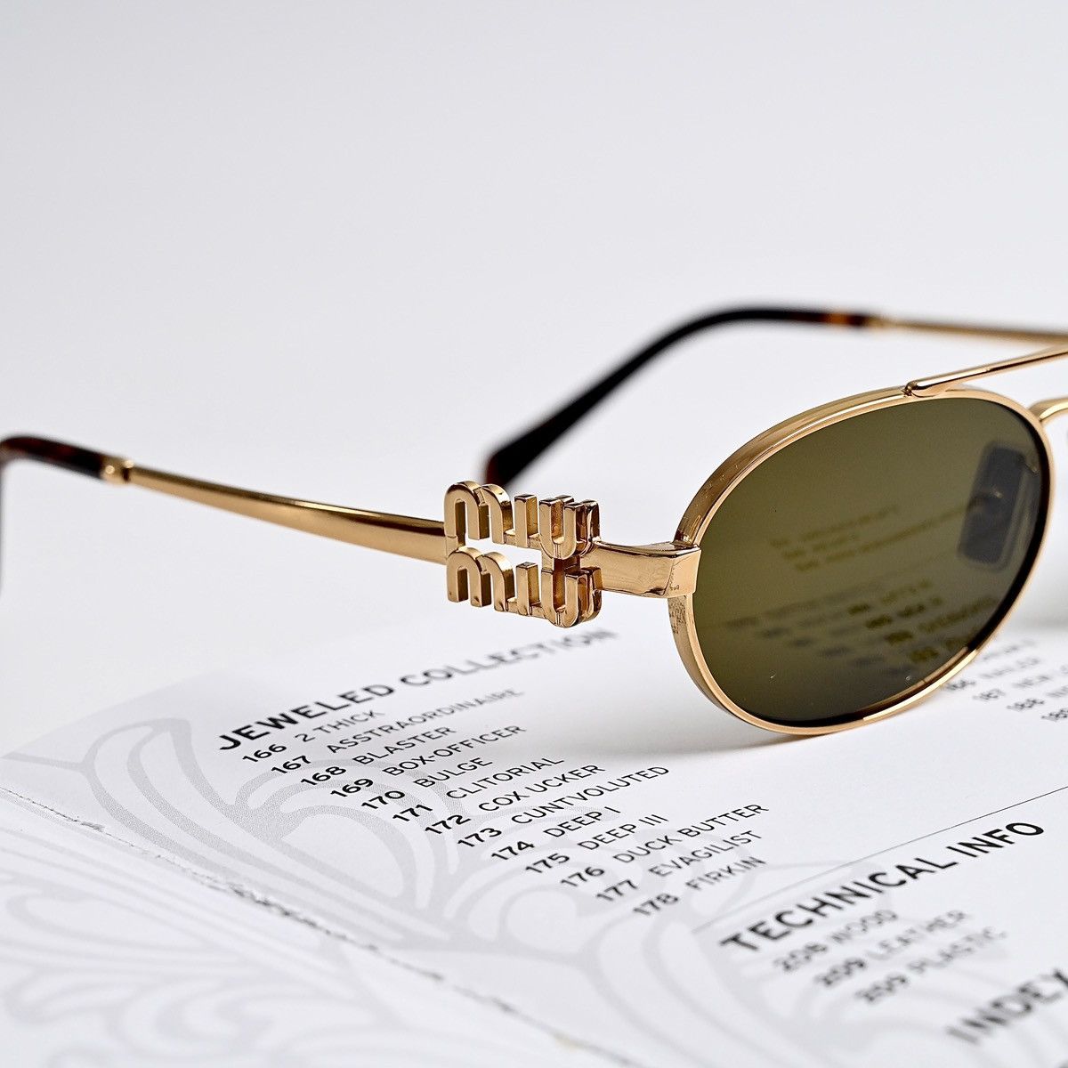 Miu Miu MIU MIU 0MU 54ZS SUNGLASSES Size ONE SIZE - 9 Thumbnail