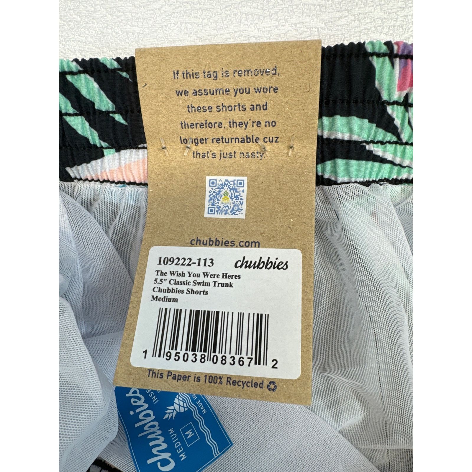 Chubbies Chubbies NWT Black 5.5” Classic Swim Trunk men sz M Size US 32 / EU 48 - 7 Thumbnail