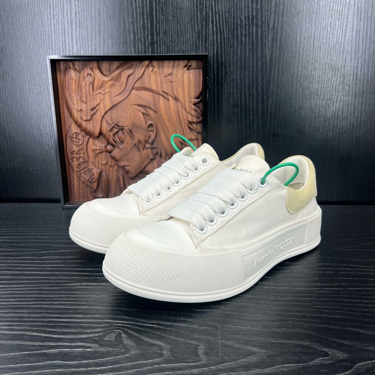 Alexander McQueen Alexander McQueen White Lowtop Sneakers 37 Women Size US 6.5 / IT 36.5 - 1 Thumbnail