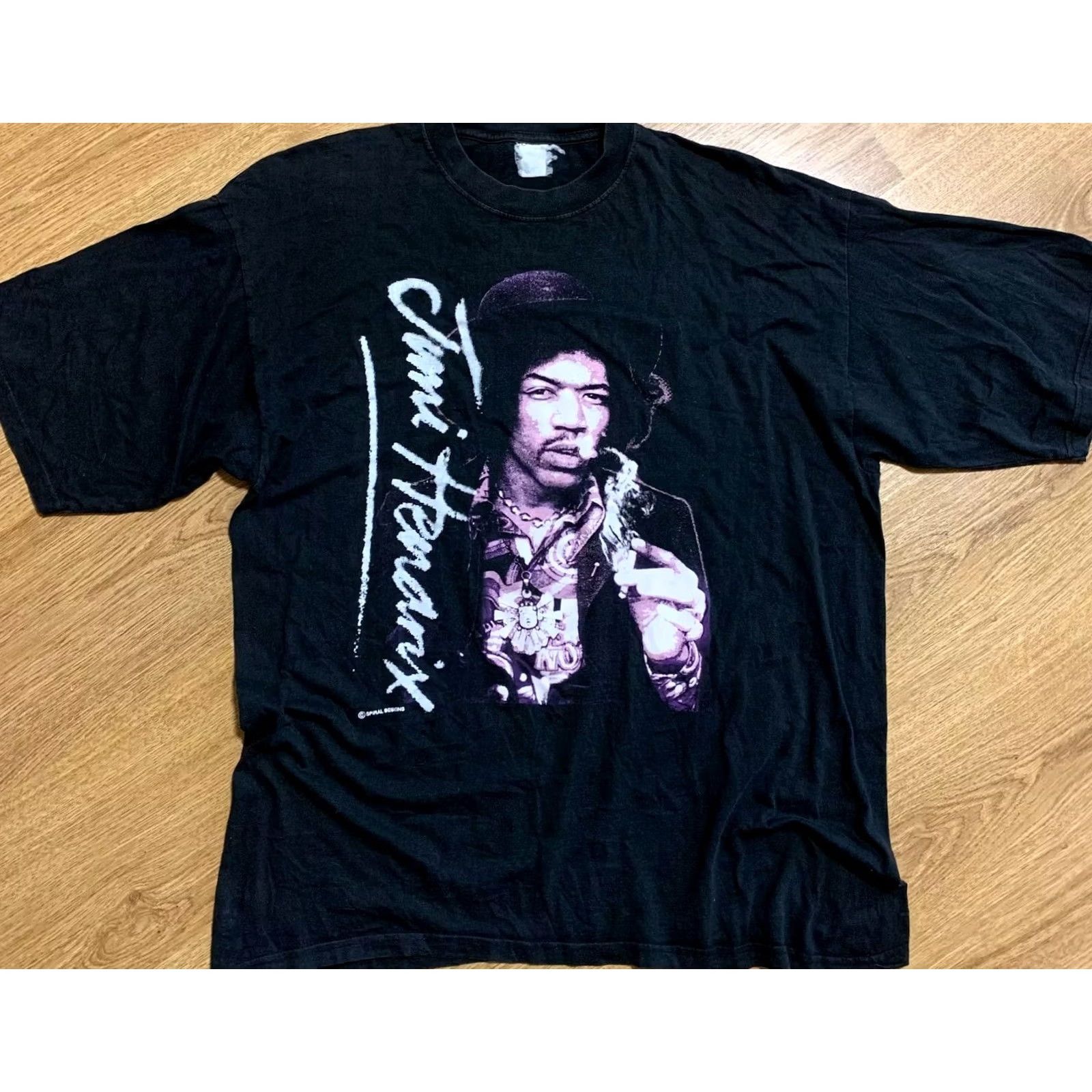 Vintage VINTAGE Jimi Hendrix T-Shirt 90s XL Men Black Short Sleeve Crew Neck Shirt Mens XL 90s Vintage T-Shirt Size US XL / EU 56 / 4 - 2 Thumbnail