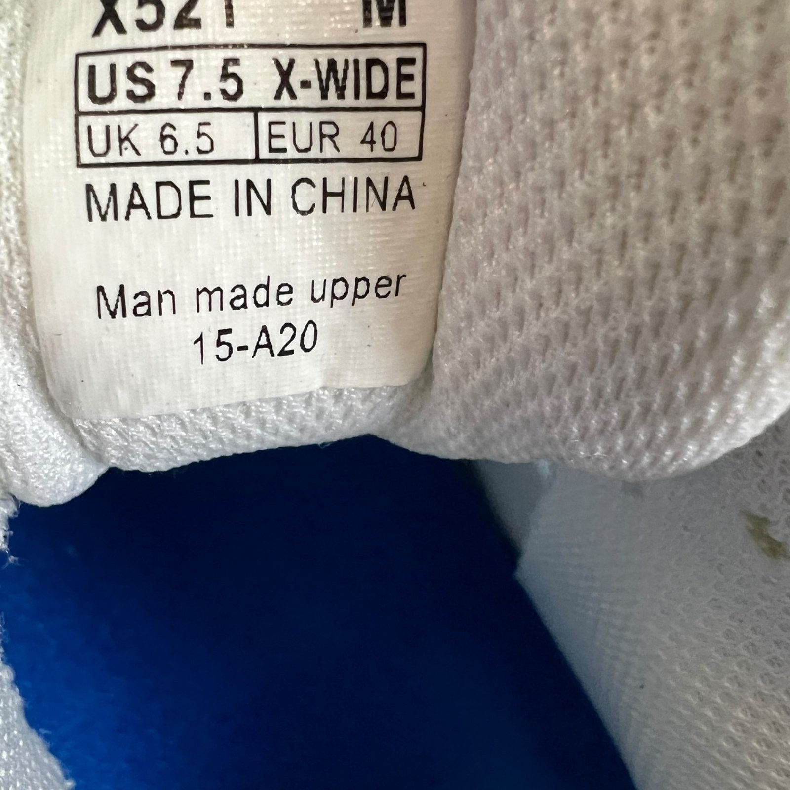 Apex Apex X521 Men's Boss Runner 7.5 Extra Wide Orthopedic Shoes Size US 7.5 / EU 40-41 - 6 Thumbnail
