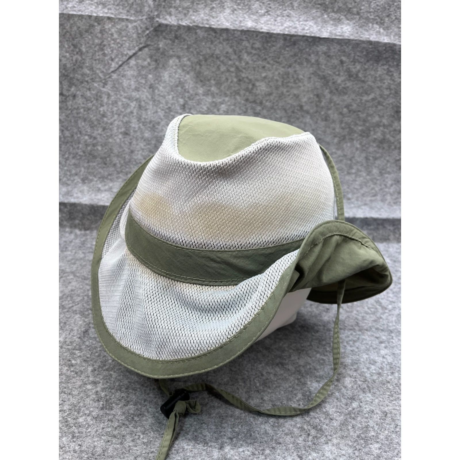 Vintage Dorfman Pacific Bucket Hat Adult XL Gray Poly/Nylon Blend Fish Camp Hat Bucket Men Size ONE SIZE - 4 Thumbnail