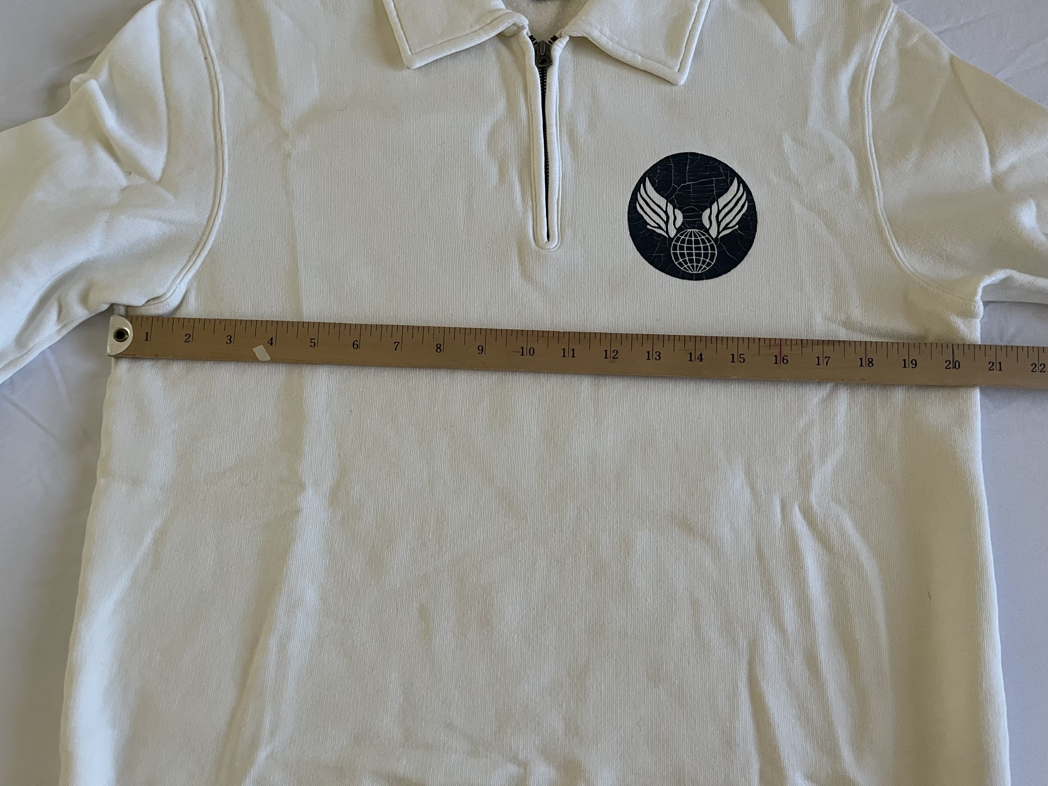 RRL Ralph Lauren RRL Quarter-Zip Pullover Air Force Sweater Small Size US S / EU 44-46 / 1 - 7 Thumbnail