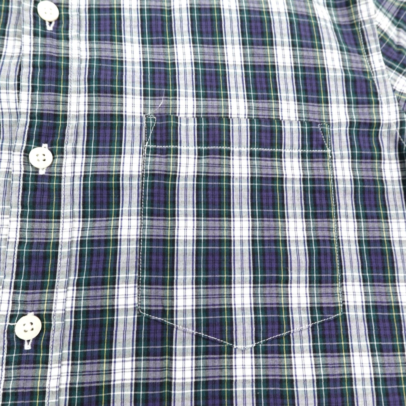 J.Crew J.CREW Shirt Mens Medium Blue Green Gray Plaid Twill Slim Fit Long Sleeve Button-Down Casual Workwear Size US M / EU 48-50 / 2 - 3 Thumbnail