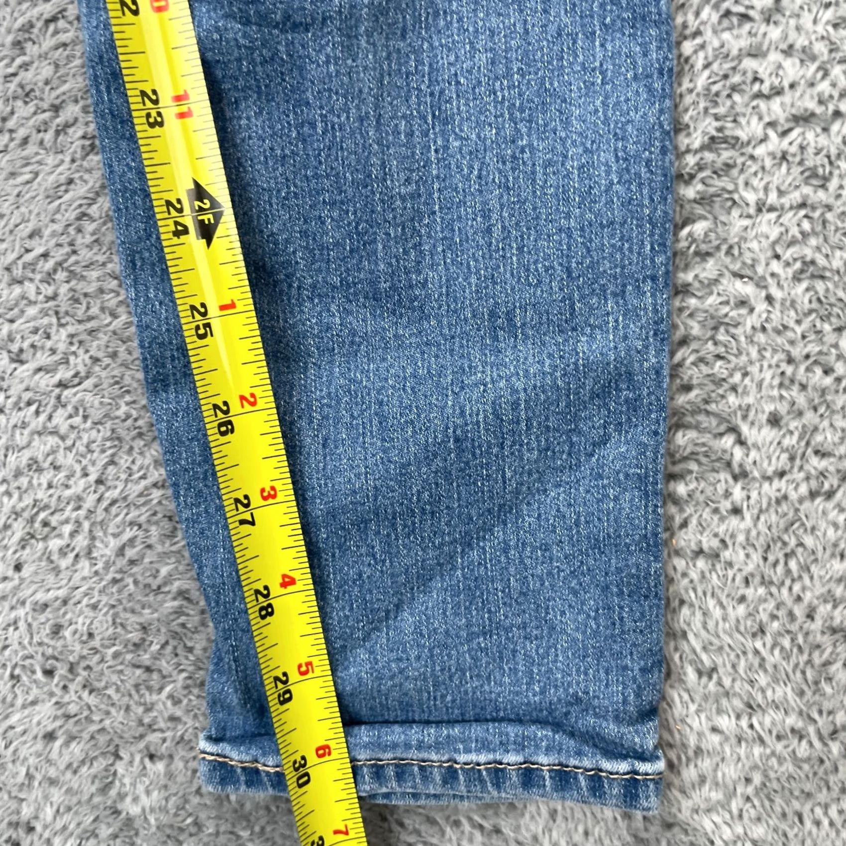 Vintage Signature by Levi Strauss & Co. Jeans Womens Blue Modern Skinny Leg Denim Stretch Cotton 32x31 Size 24" / US 00 / IT 34 - 7 Thumbnail