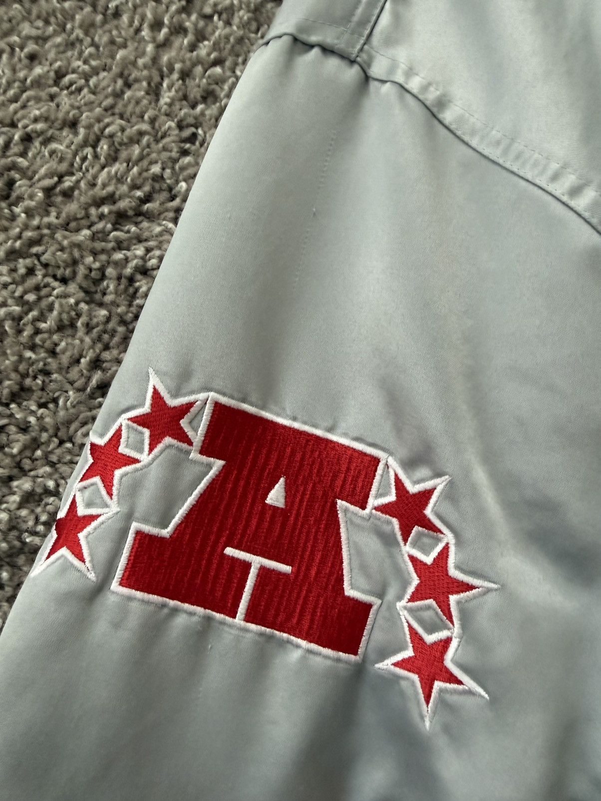 Reebok Vintage Reebok NFL All-Team Embroidered Satin Bomber Jacket Size US XXL / EU 58 / 5 - 6 Thumbnail