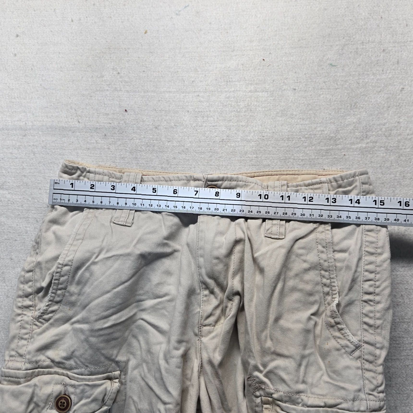 Camel Red Camel Beige Cargo Shorts 100% Cotton Adult Men Size 30 Kn Black Size US 30 / EU 46 - 4 Thumbnail