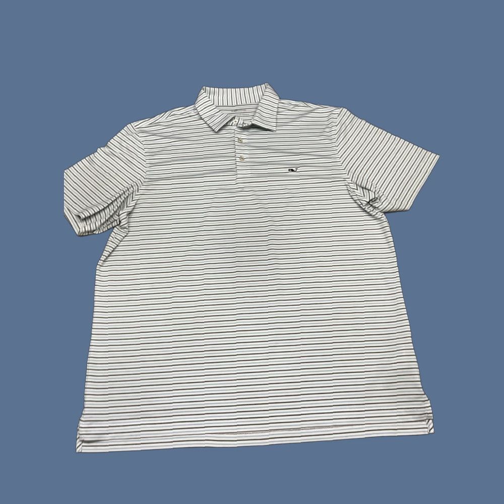 Vineyard Vines Vineyard Vines Polo Shirt Striped XL Men Short Sleeve Regular Fit Multicolor Logo OTG Sankaty Performance Size US XL / EU 56 / 4 - 1 Thumbnail