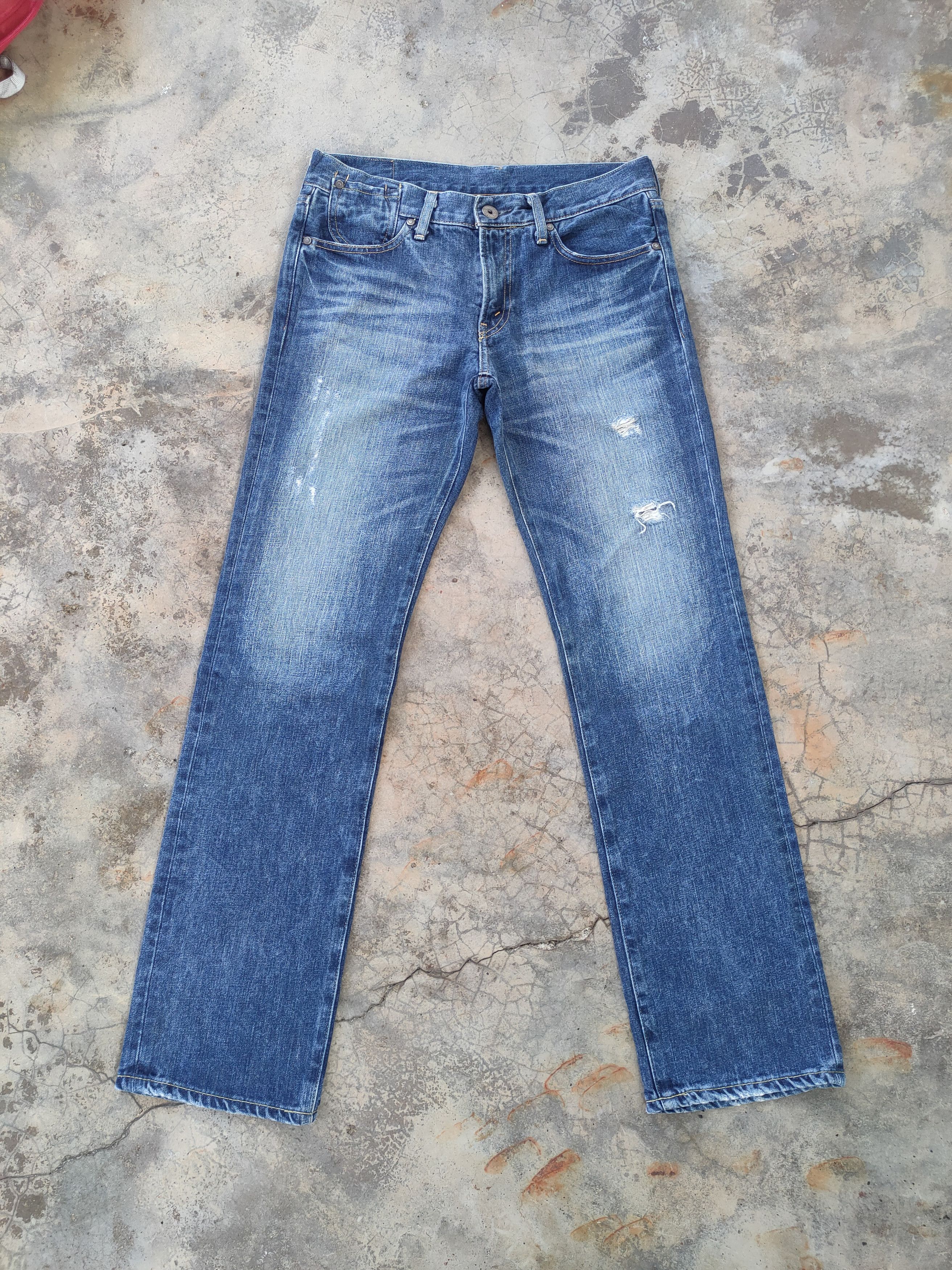 Levi's Vintage Clothing W32 VINTAGE LEVI'S 502 FADED RIPPED JEANS DENIM PANTS Size US 32 / EU 48 - 1 Thumbnail
