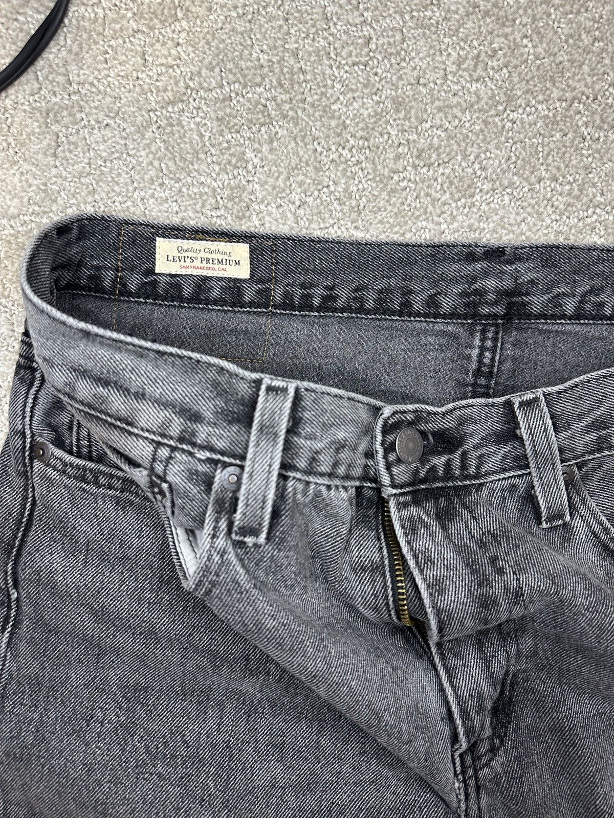 Levi's Levi’s 568 32x34 Washed Black Size US 32 / EU 48 - 4 Thumbnail