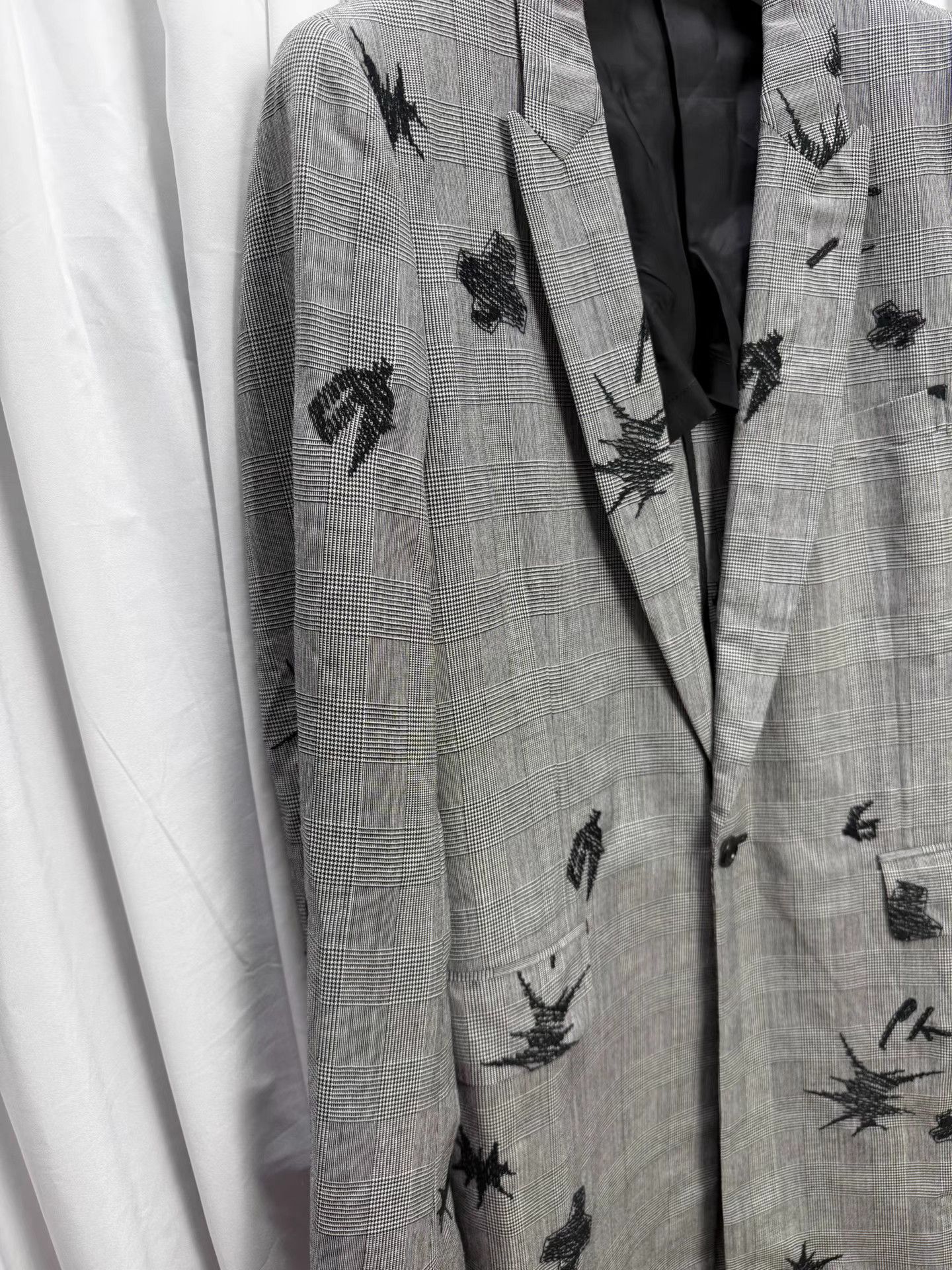Comme des Garcons Homme Plus Comme des Garçons Homme Plus Embroidered Graffiti Coat K20 Size US M / EU 48-50 / 2 - 4 Thumbnail