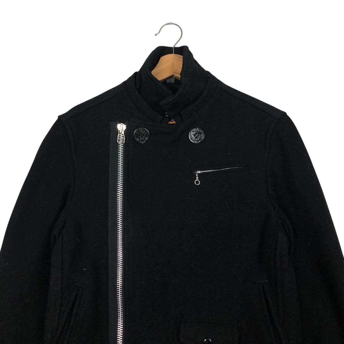 45rpm 🔥VINTAGE ZIPPER CROPPED JACKET ASYMMETRICAL STYLE CIAOPANIC Size US M / EU 48-50 / 2 - 6 Thumbnail