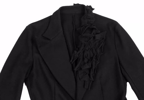 Yohji Yamamoto Yohji Yamamoto Wool coat with decorative lapel design jack Size US M / EU 48-50 / 2 - 2 Thumbnail