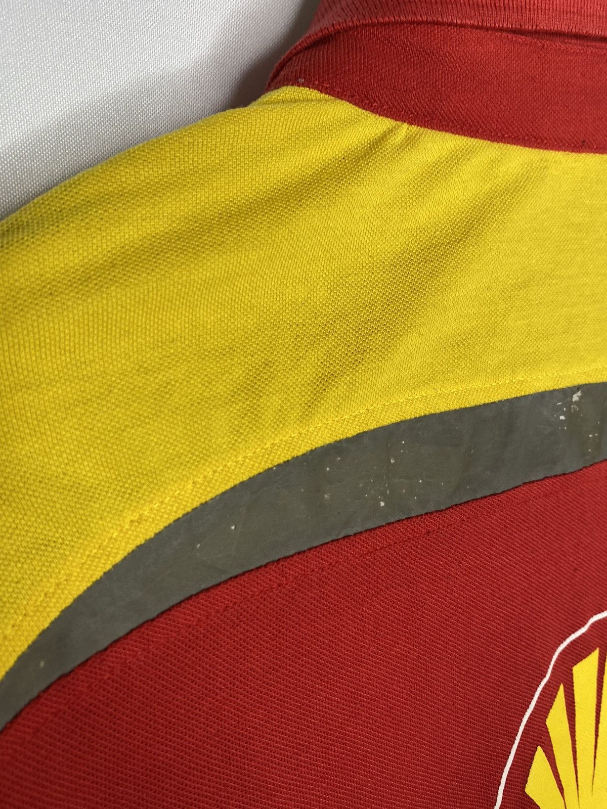 Vintage Vintage Shell Helix Ferrari F1 Team Polo Long Sleeve Shirt Size US M / EU 48-50 / 2 - 14 Thumbnail