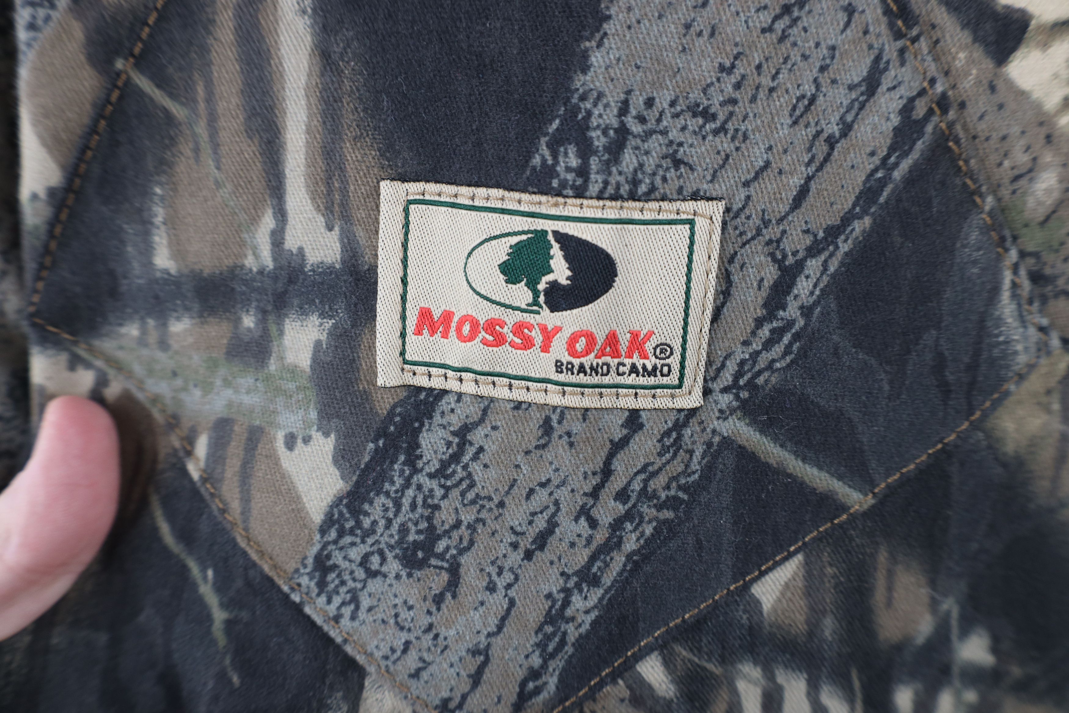 Vintage Vintage 90s Mossy Oak Camouflage Wide Leg Denim Overalls Size US L / EU 52-54 / 3 - 18 Thumbnail