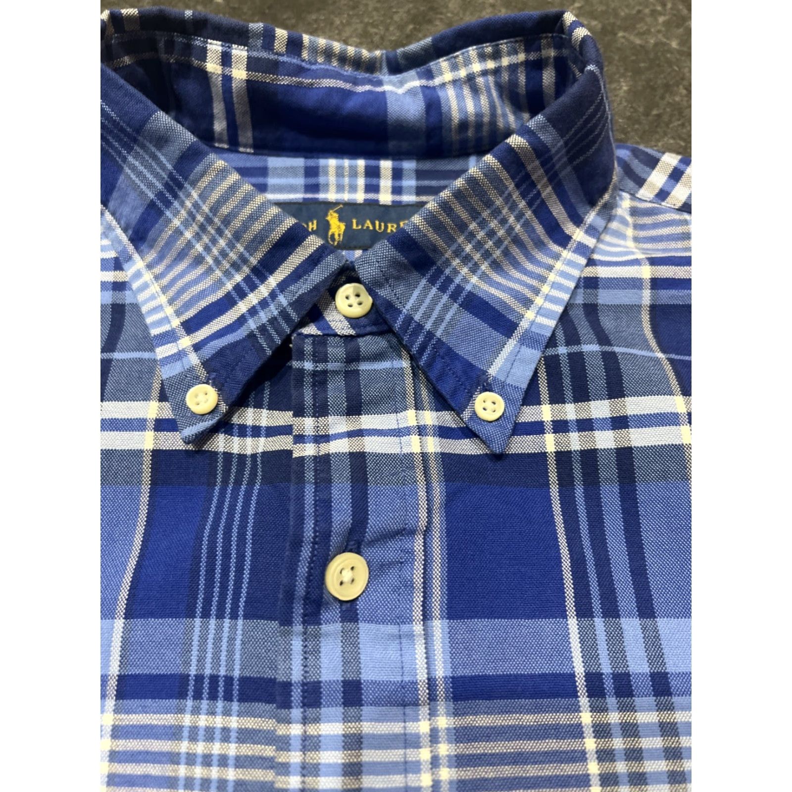 Ralph Lauren Ralph Lauren Shirt Men Button-Up Plaid Blue Long Sleeve M Size US M / EU 48-50 / 2 - 4 Thumbnail