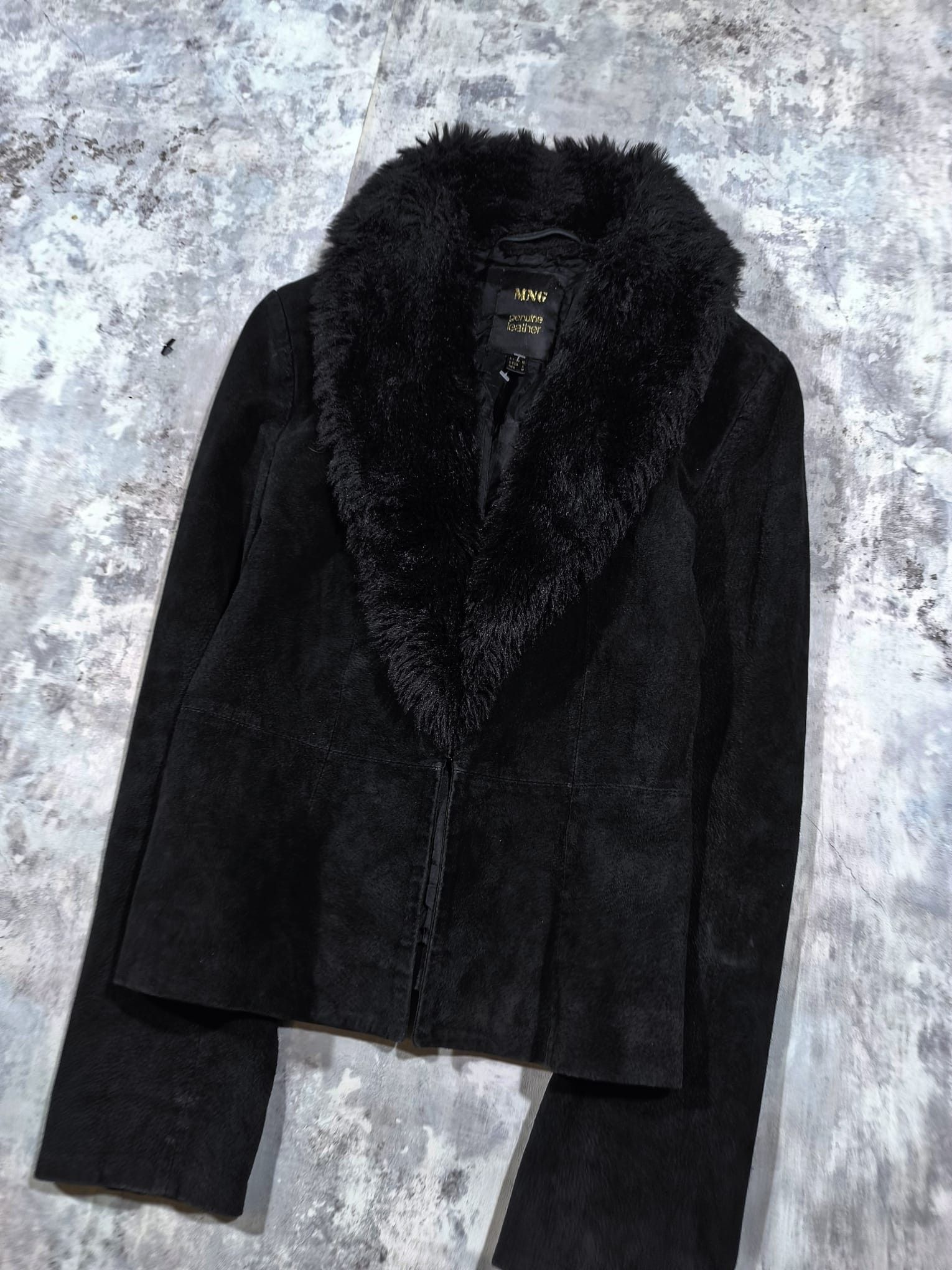 Hysteric Glamour 70s 80s black fauxfur collar leather coat chic boho Size M / US 6-8 / IT 42-44 - 6 Thumbnail