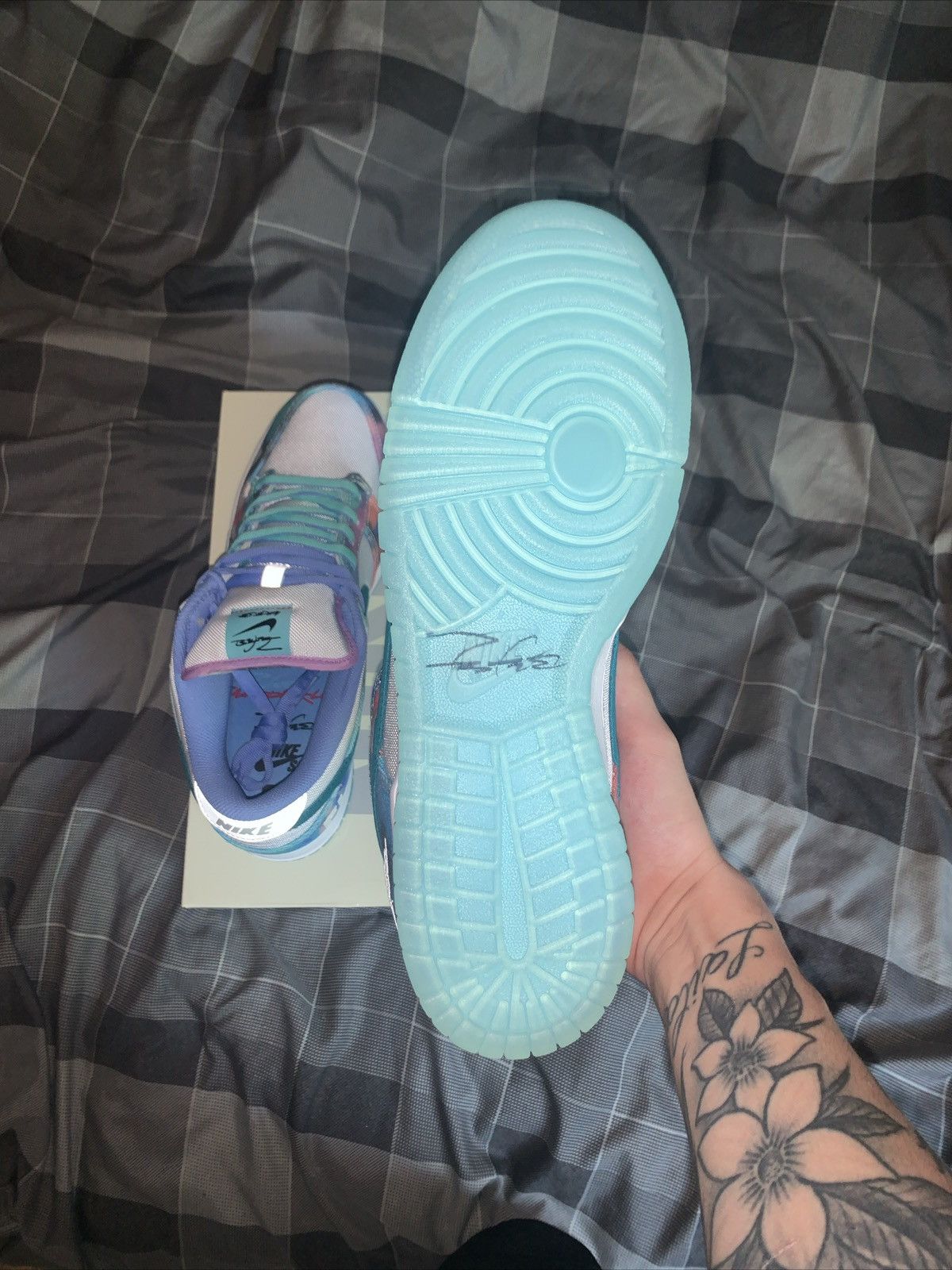 Nike Nike Sb Dunk low Futura Laboratories Bleached Aqua Size US 10.5 / EU 43-44 - 8 Thumbnail