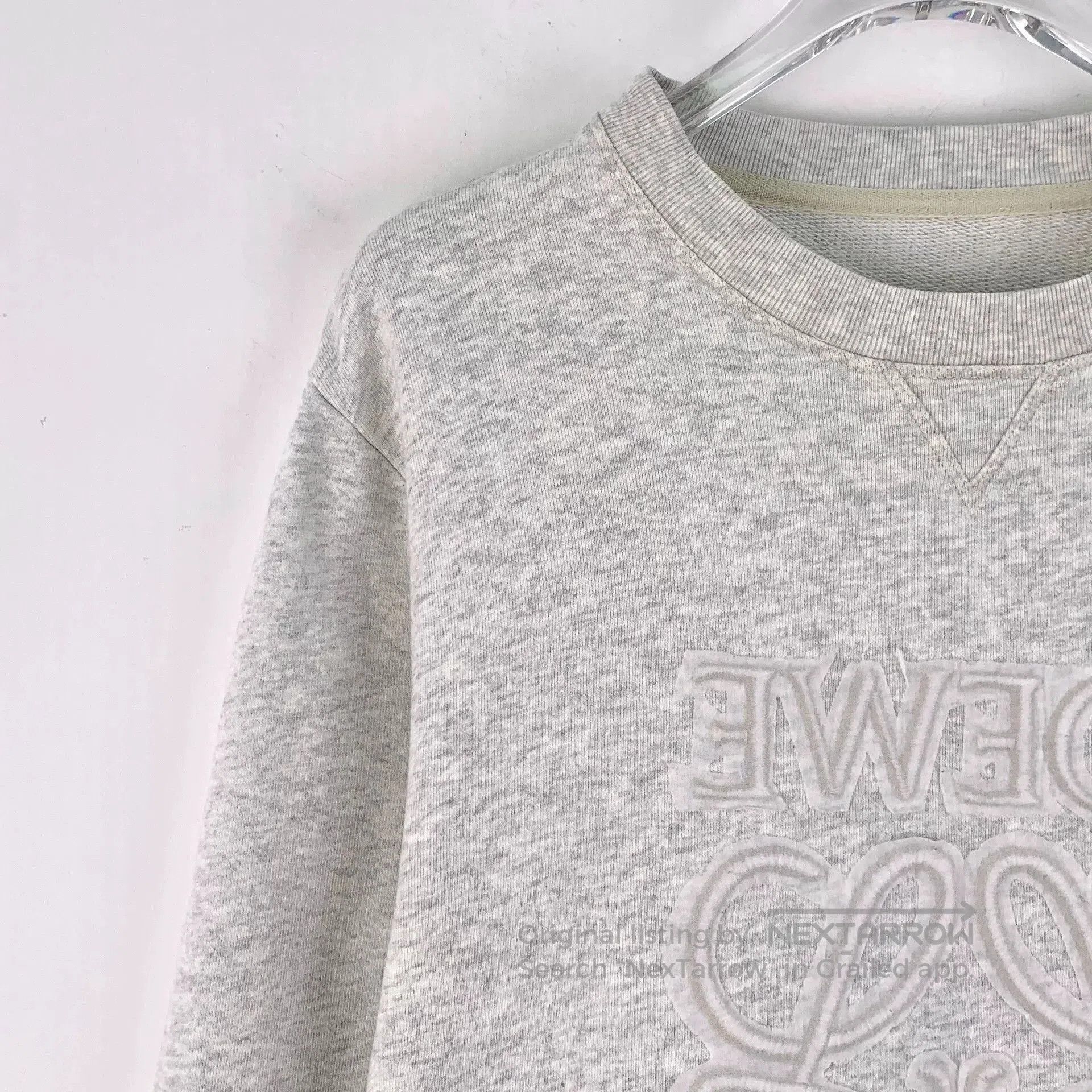 Loewe Loewe Gray White Logo Embroidered Sweatshirt. Size US M / EU 48-50 / 2 - 3 Thumbnail