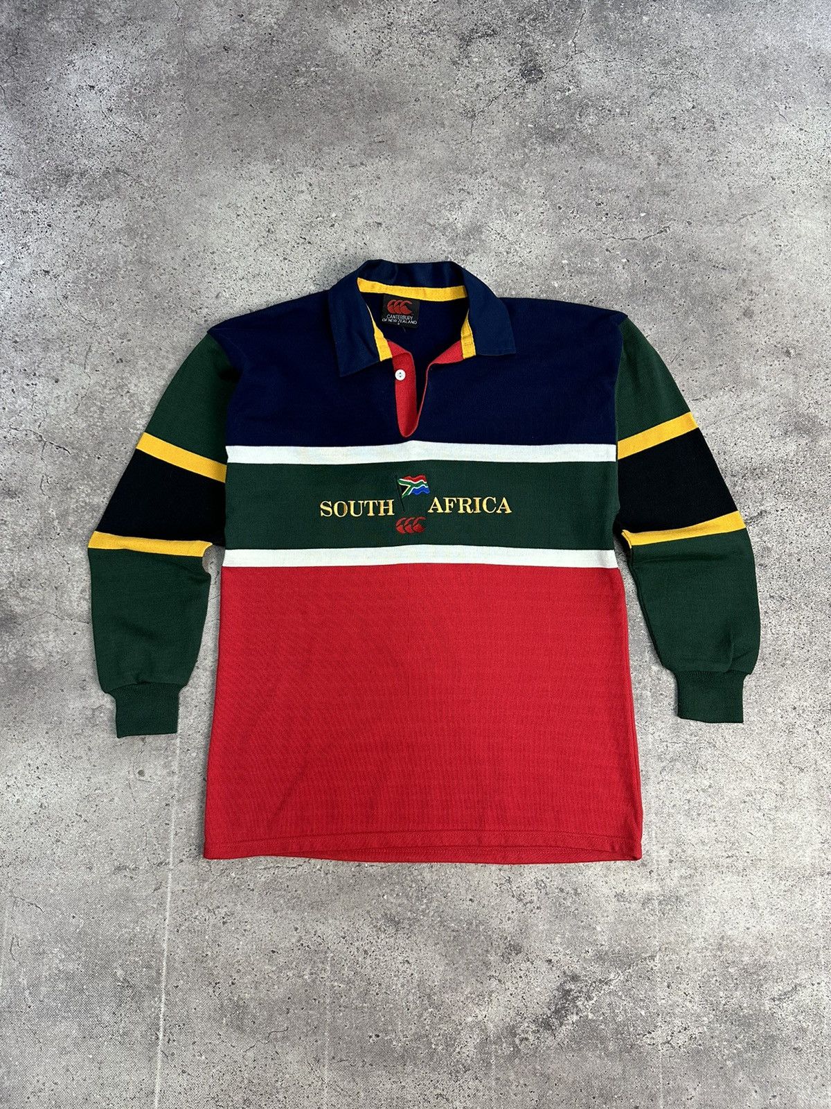 Canterbury of New Zealand Canterbury Rugby Polo South Africa Striped Multicolor Size US S / EU 44-46 / 1 - 1 Thumbnail