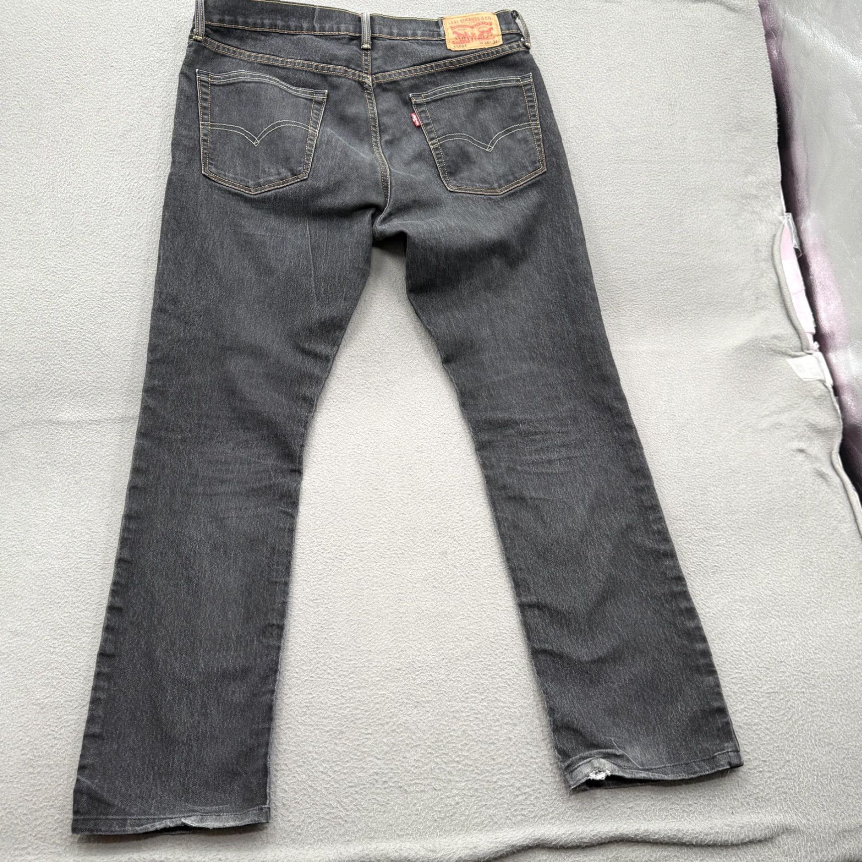 Levi's Levi's Jeans Mens 36x34 Denim Zip Fly Straight Leg 5-Pocket Blue Regular Inferior Detail 65504 Size US 36 / EU 52 - 2 Thumbnail