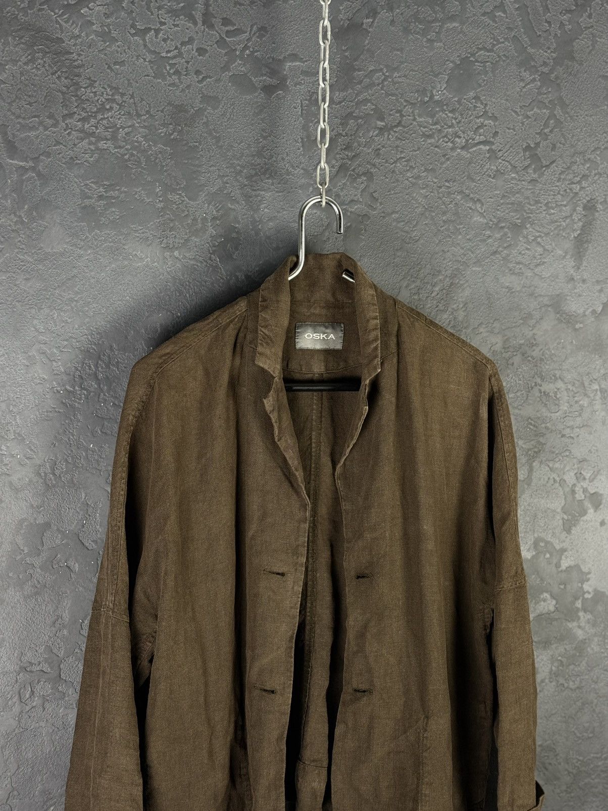 OSKA OSKA Women's Linen Avant Garde Jacket Size 2 Regular Size XS / US 0-2 / IT 36-38 - 5 Thumbnail