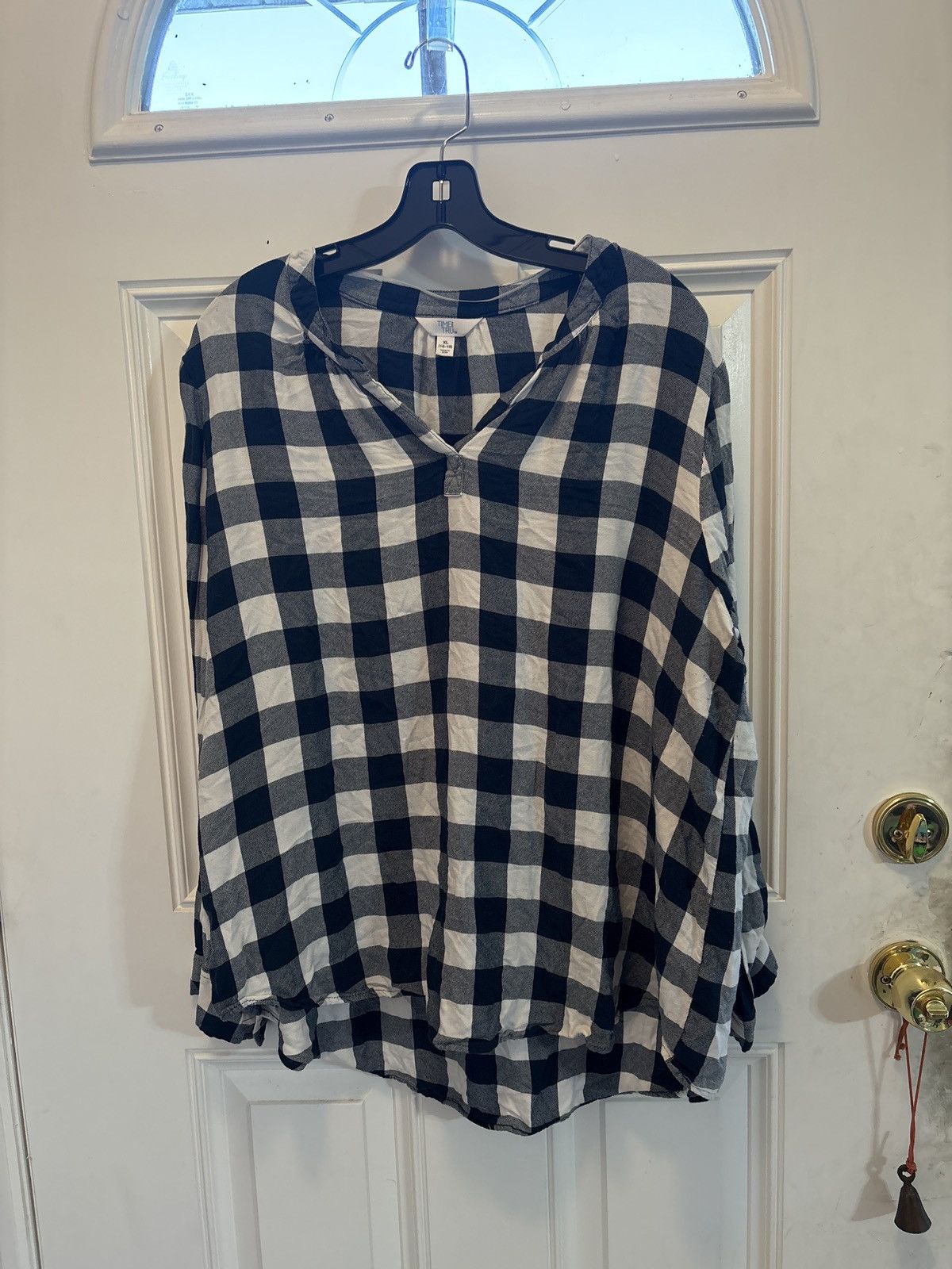 Other Time and Tru checkered blouse Size XL / US 12-14 / IT 48-50 - 3 Thumbnail
