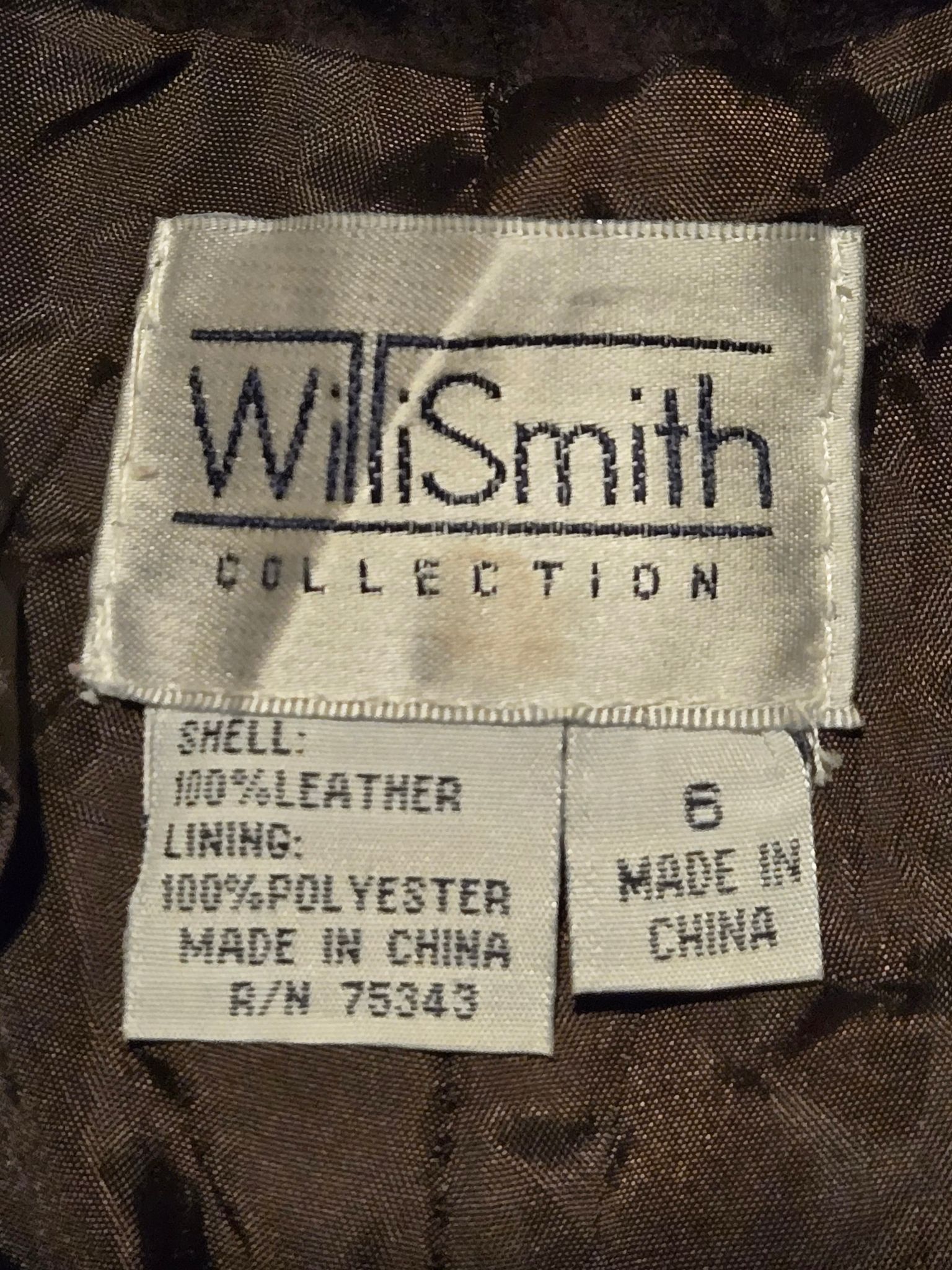 Other WilliSmith Pants Womens 6 Brown Leather Lined Straight Leg Size 28" / US 6 / IT 42 - 2 Thumbnail