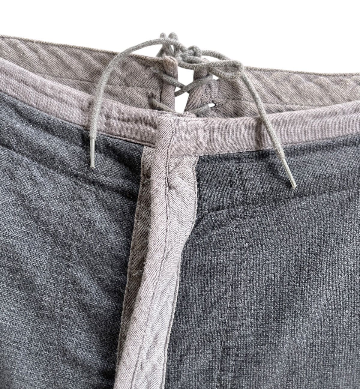 Carol Christian Poell CCP Spring02 PM1602WARP Grey Straight Pants Size US 29 - 7 Thumbnail