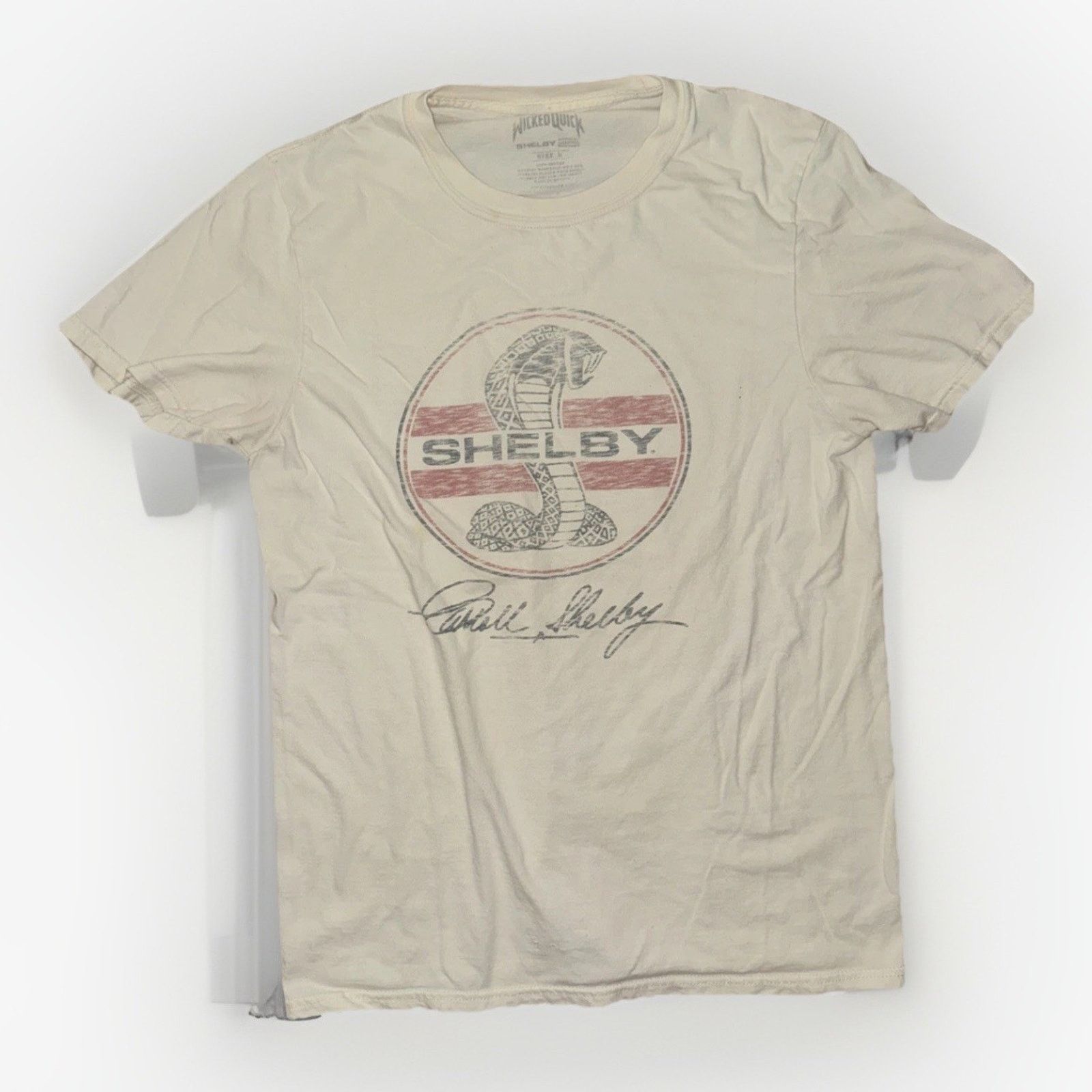 Urban Outfitters × Vintage Wicked Quick Shelby Cobra Graphic T-Shirt White S 17x25 Size US S / EU 44-46 / 1 - 1 Thumbnail