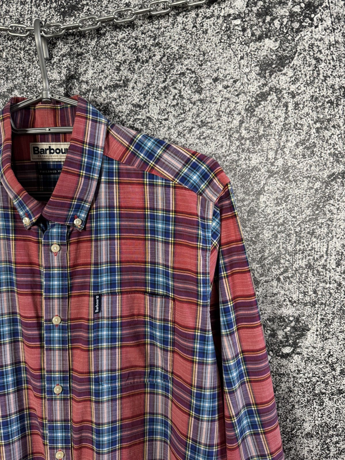 Barbour Barbour Highland Check Tailored Long Sleeve Shirt Button Up Size US L / EU 52-54 / 3 - 2 Thumbnail