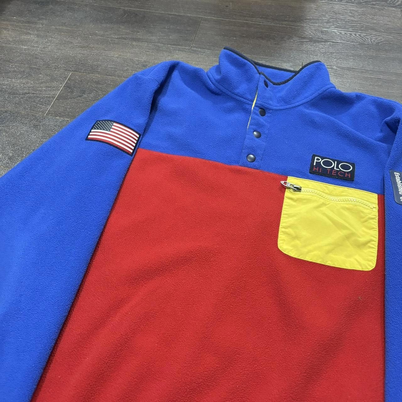 Polo Ralph Lauren vintage Polo Ralph Lauren hi tech fleece sweatshirt 90s L Size US L / EU 52-54 / 3 - 3 Thumbnail