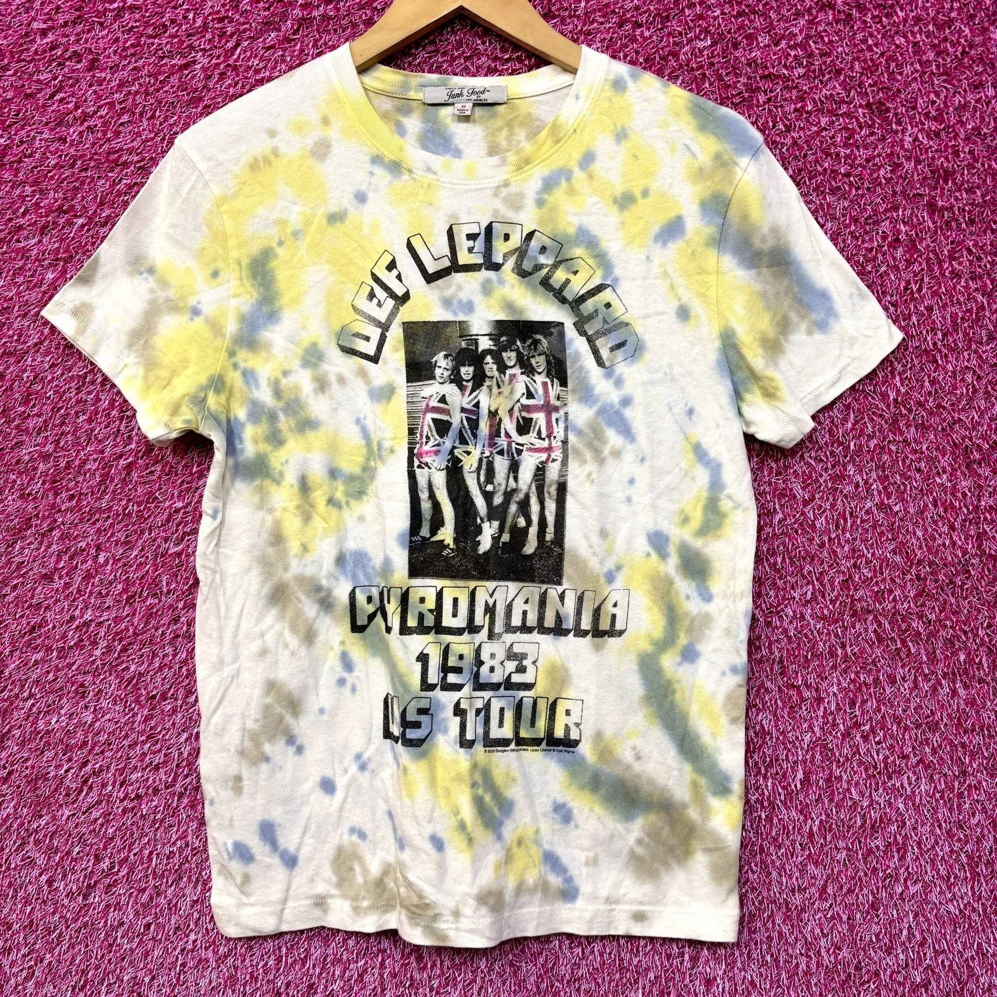 Def Leppard Def Leppard Pyromania 1983 US Tour Heavy Metal Tie Dye S Size US S / EU 44-46 / 1 - 1 Thumbnail