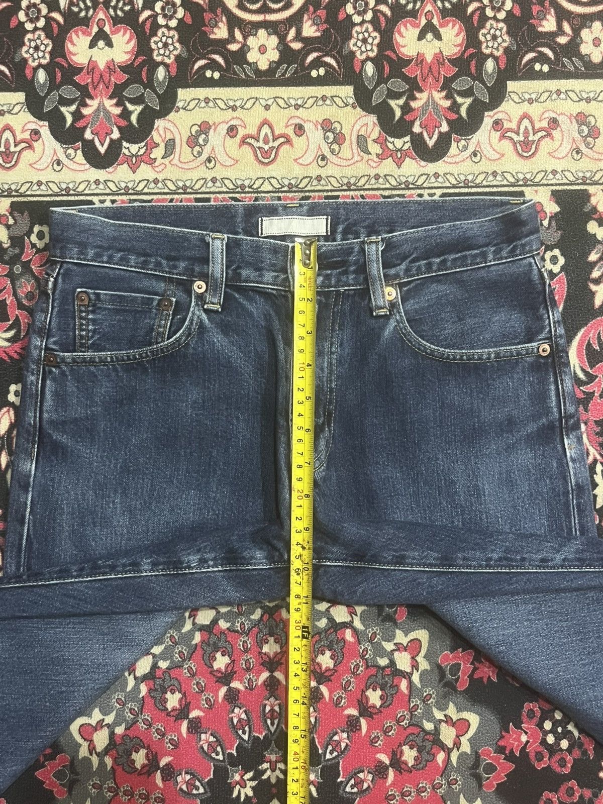 Undercover × Uniqlo Vintage Uniqlo Ocean Blue Washed Regular Selvedge Jeans Size US 30 / EU 46 - 13 Thumbnail