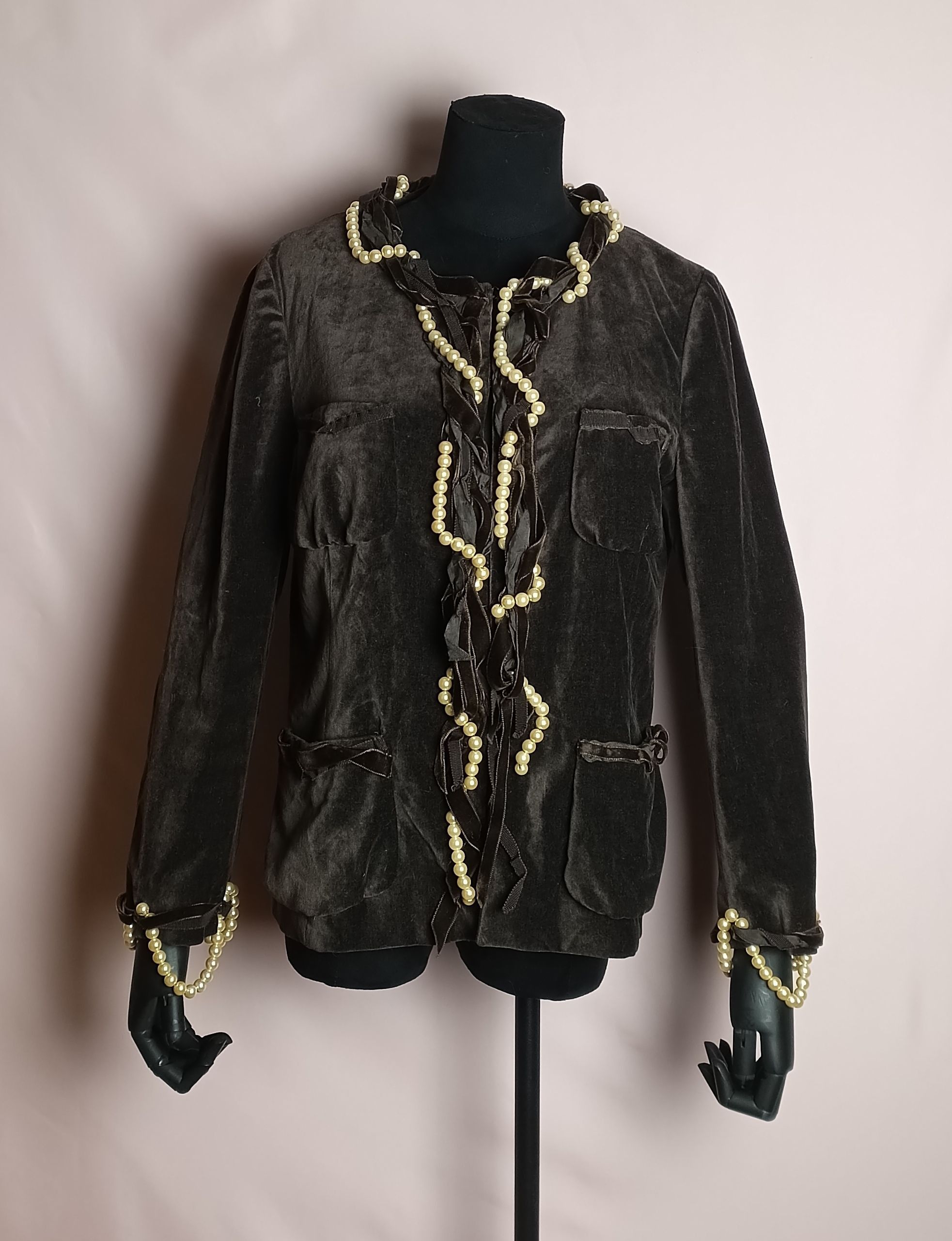Moschino Moschino Cheap And Chic Brown Velvet Jacket Blazer Y2k Size M / US 6-8 / IT 42-44 - 1 Thumbnail