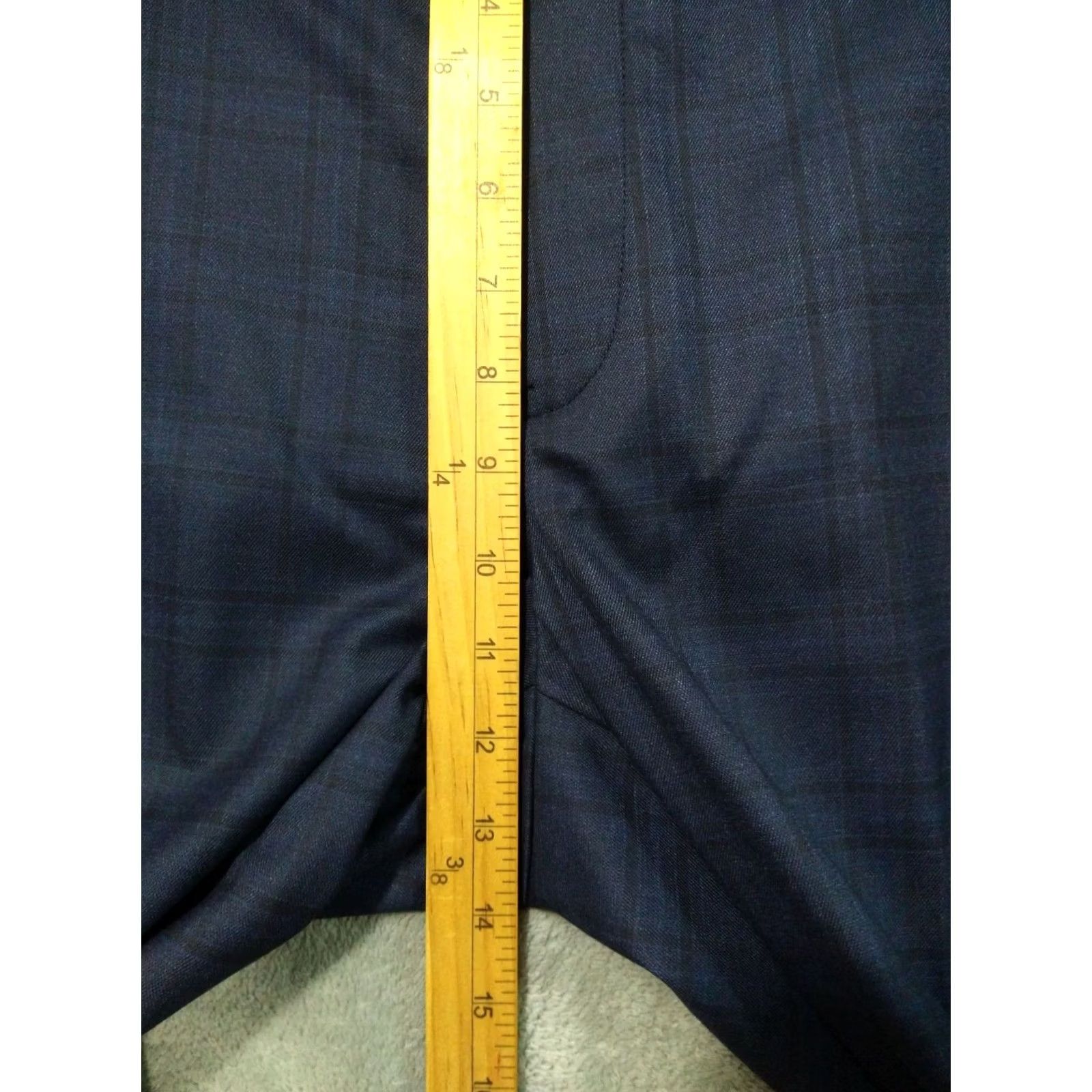 Ralph Lauren Ralph Lauren Pants Mens 36x32 Blue Plaid Flat Front Straight Leg Trousers Dress Size US 36 / EU 52 - 4 Thumbnail