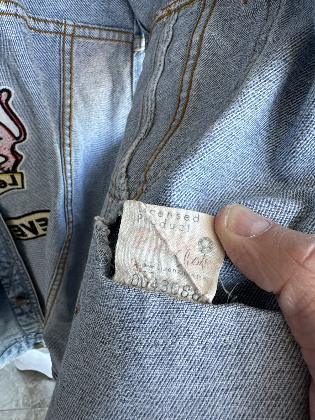 Other Vintage Bayer Leverkusen Football 90s Denim Vest Sz L Size US L / EU 52-54 / 3 - 6 Thumbnail