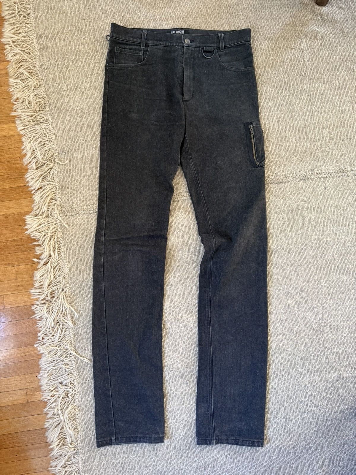 Raf Simons AW2004 “Waves” MA-1 Cargo Denim Size US 31 - 1 Thumbnail
