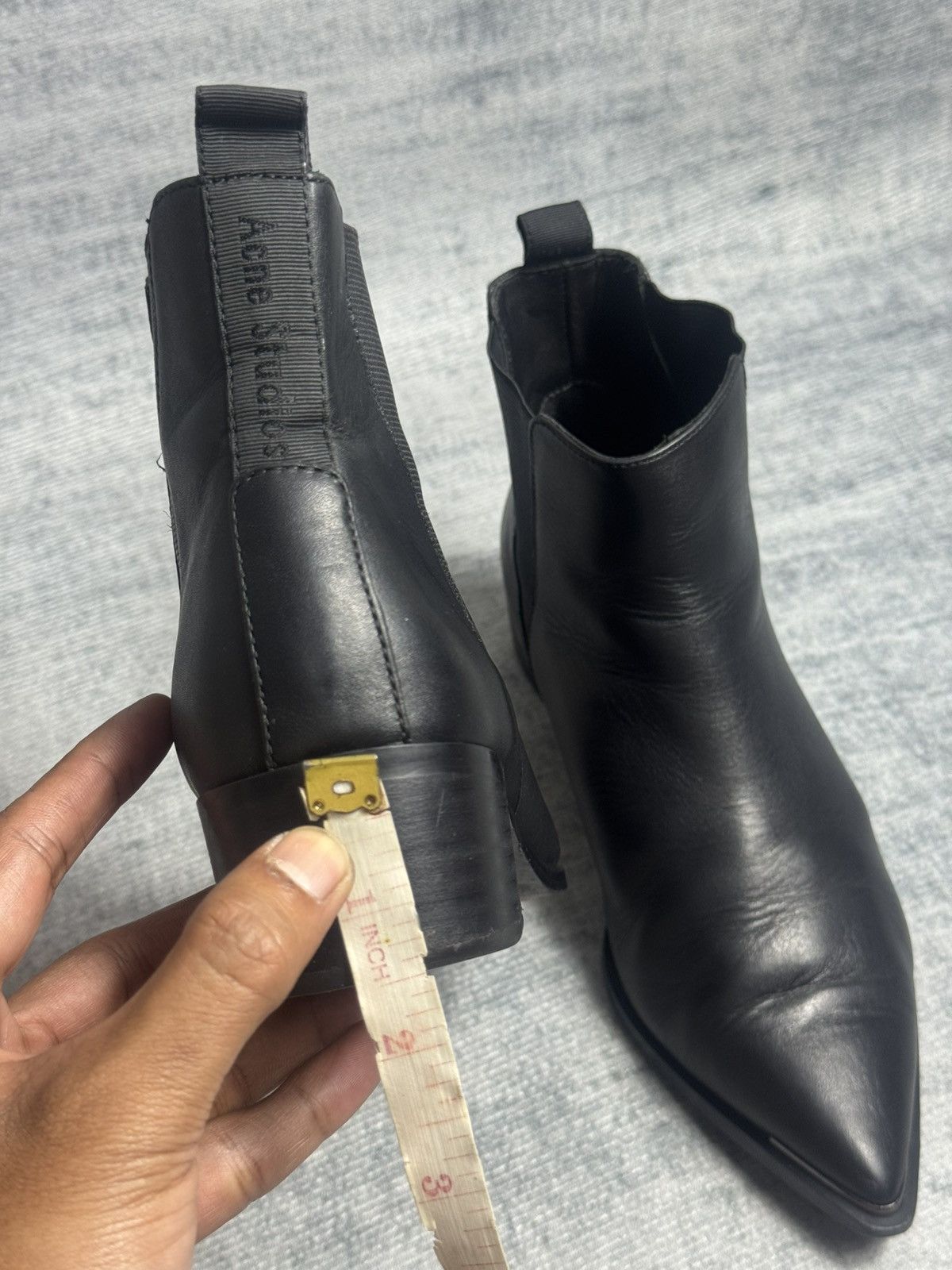 Acne Studios Acne Studios - Jensen Black Leather - Chelsea Ankle Boots Size US 6 / IT 36 - 15 Thumbnail
