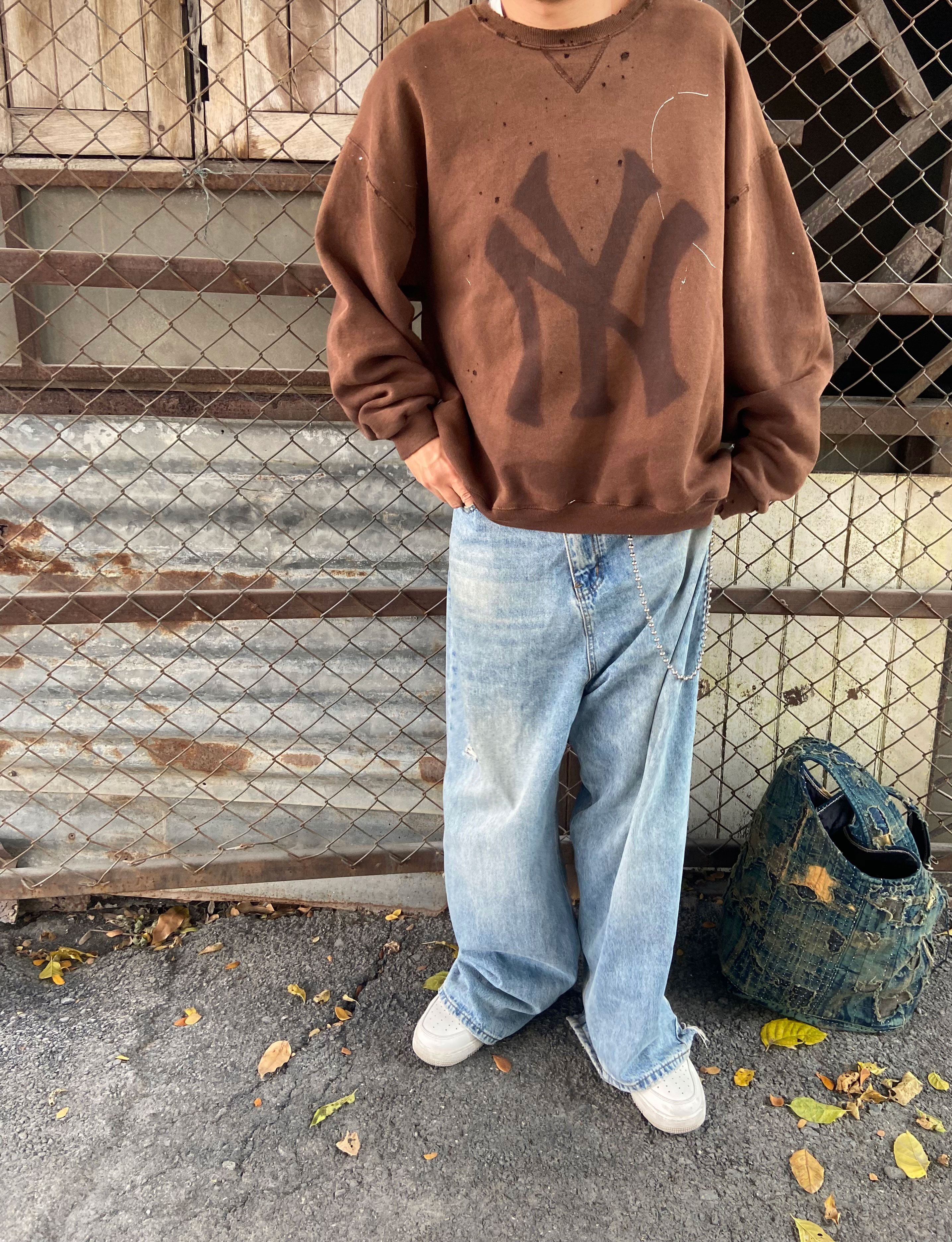 Vintage RUSSELL FADED DISTRESSED THRASHED CREWNECK Size US XL / EU 56 / 4 - 2 Thumbnail
