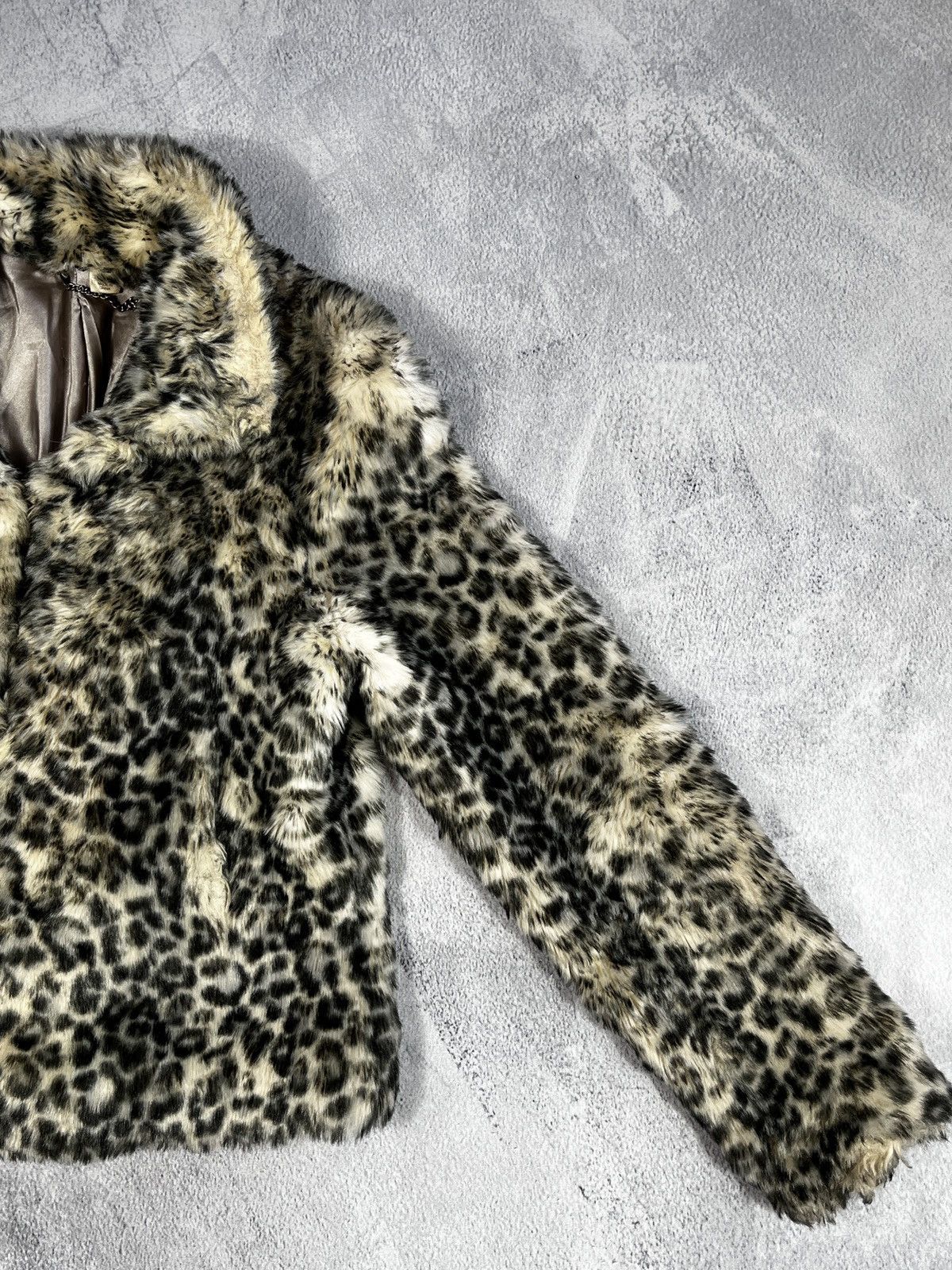 Japanese Brand × Vintage Vintage 90s Fur Faux cropped coat jacket AvantGarde japanese Size M / US 6-8 / IT 42-44 - 3 Thumbnail