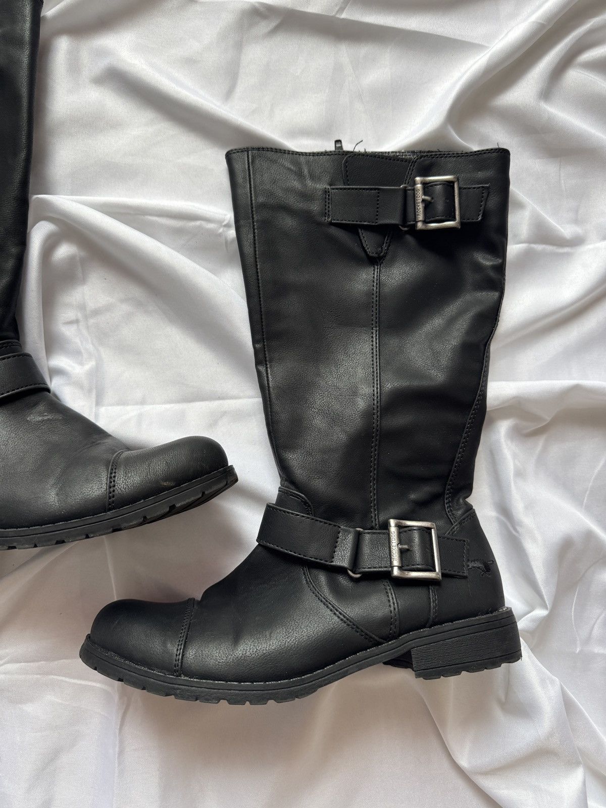 Hysteric Glamour Avant Garde Vintage Strap Details Faux Leather Boots Size US 8 / IT 38 - 4 Thumbnail