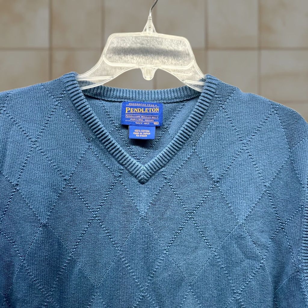 Pendleton New title: Vintage Pendleton Vest Sweater XL Womens - 90s Style - Cotton Knit - Blue Size XL / US 12-14 / IT 48-50 - 1 Thumbnail