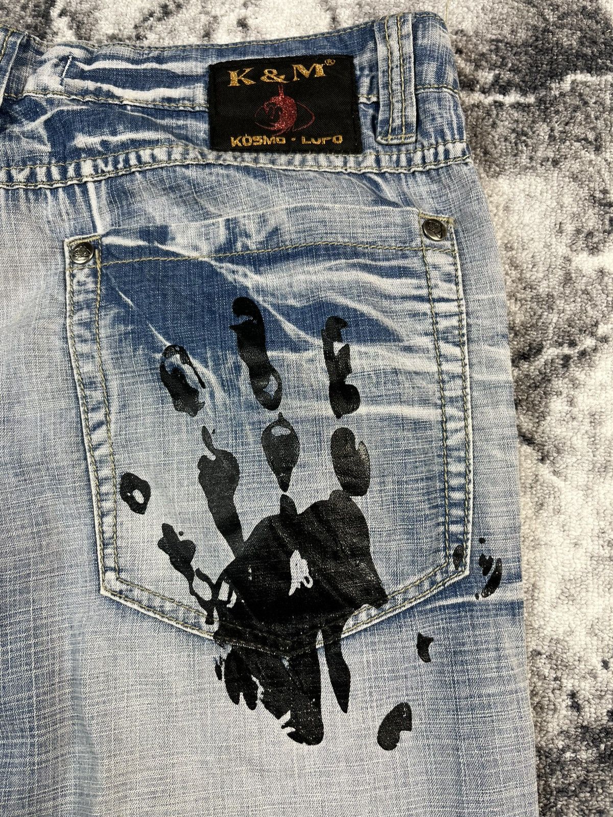Other Kosmo Lupo Jeans Graphic Print Distressed Y2K W36 Size US 36 / EU 52 - 13 Thumbnail