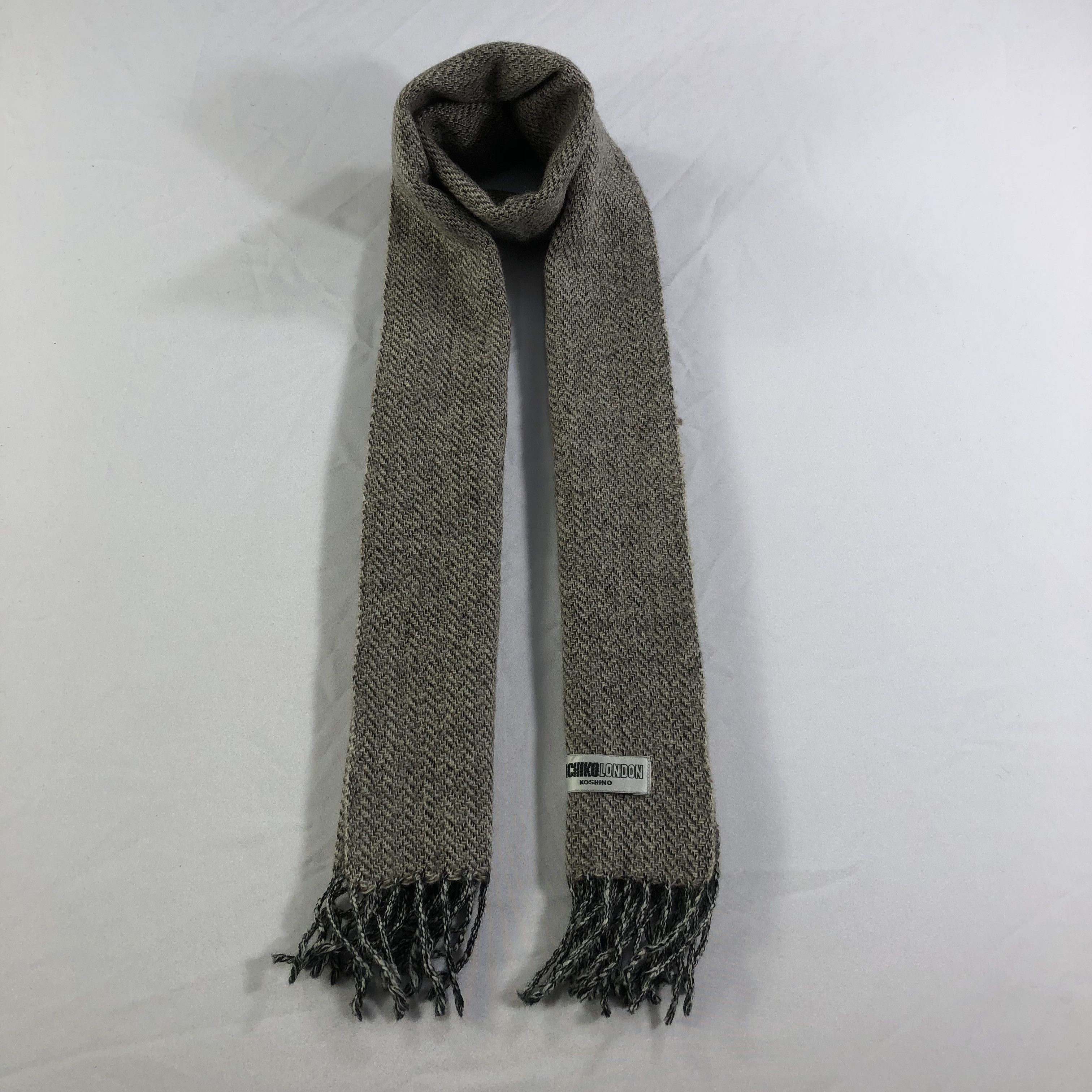 Michiko Koshino London Michiko Koshino Wool Scarf Muffler V1560 Size ONE SIZE - 1 Thumbnail