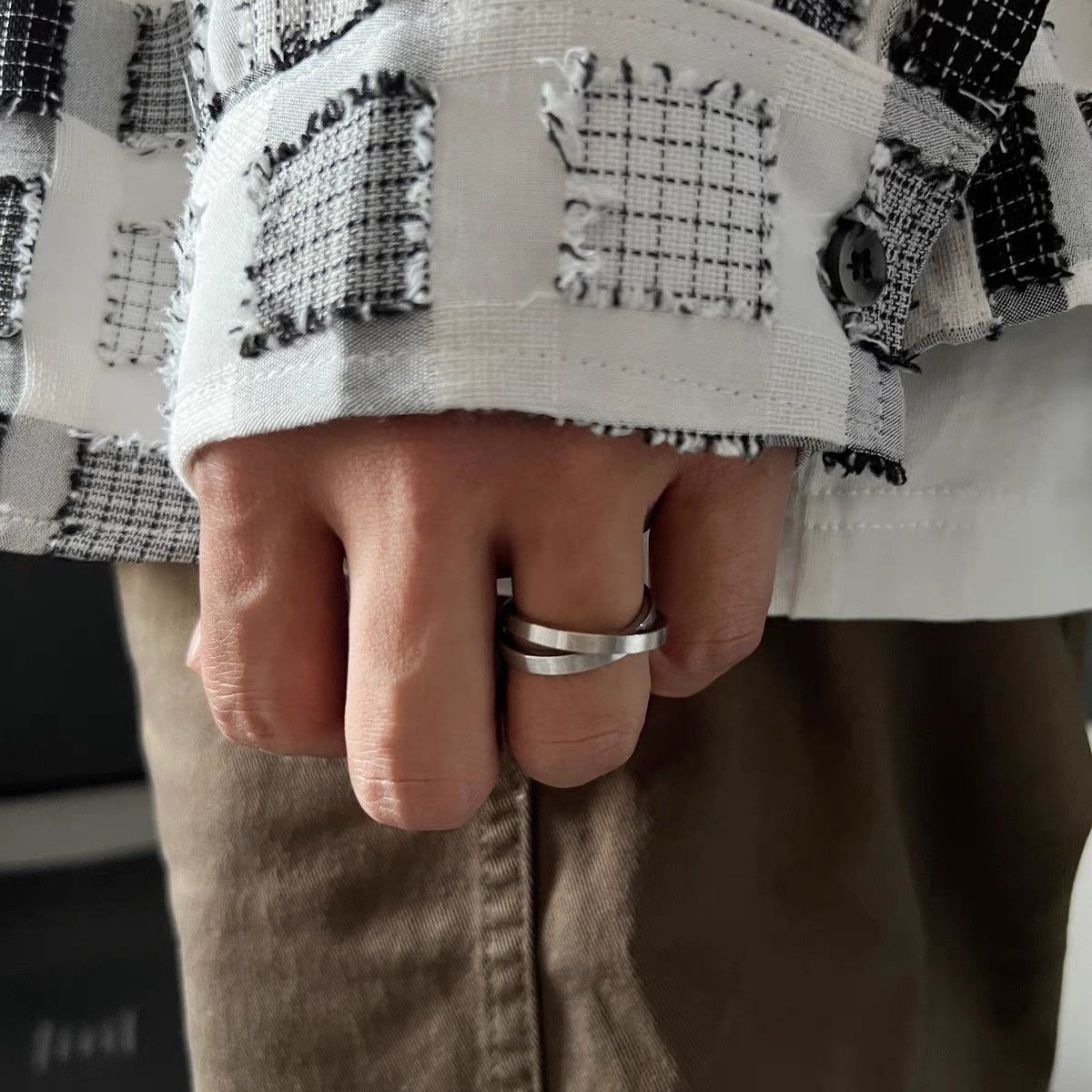 Japanese Brand × Vintage Retro punk ring Size ONE SIZE - 1 Thumbnail