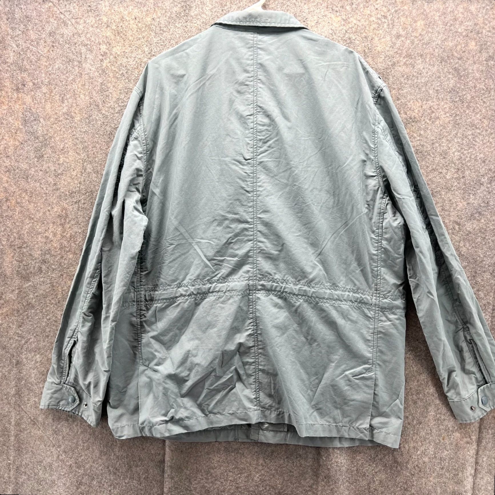 UNTUCKit UNTUCKit Jacket 3XL Light Blue Full Zip Military Vintage Cotton Button-Down Collar Mens Coat Winter Spring Fall Holiday Formal Workwear Casual Outdoor Size US XXL / EU 58 / 5 - 2 Thumbnail