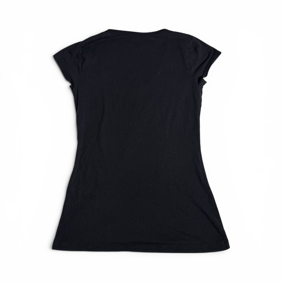 Other Y2K Emo Punk Black & Silver Graphic Layered Chains Baby Tee Size XS / US 0-2 / IT 36-38 - 13 Thumbnail