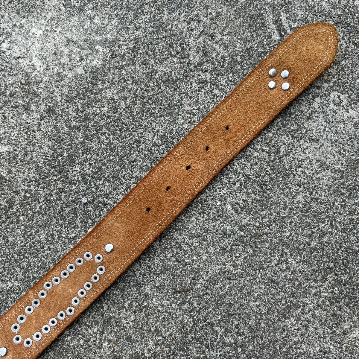 Vintage Vintage studded leather belt (Kapital Style) Size ONE SIZE - 15 Thumbnail
